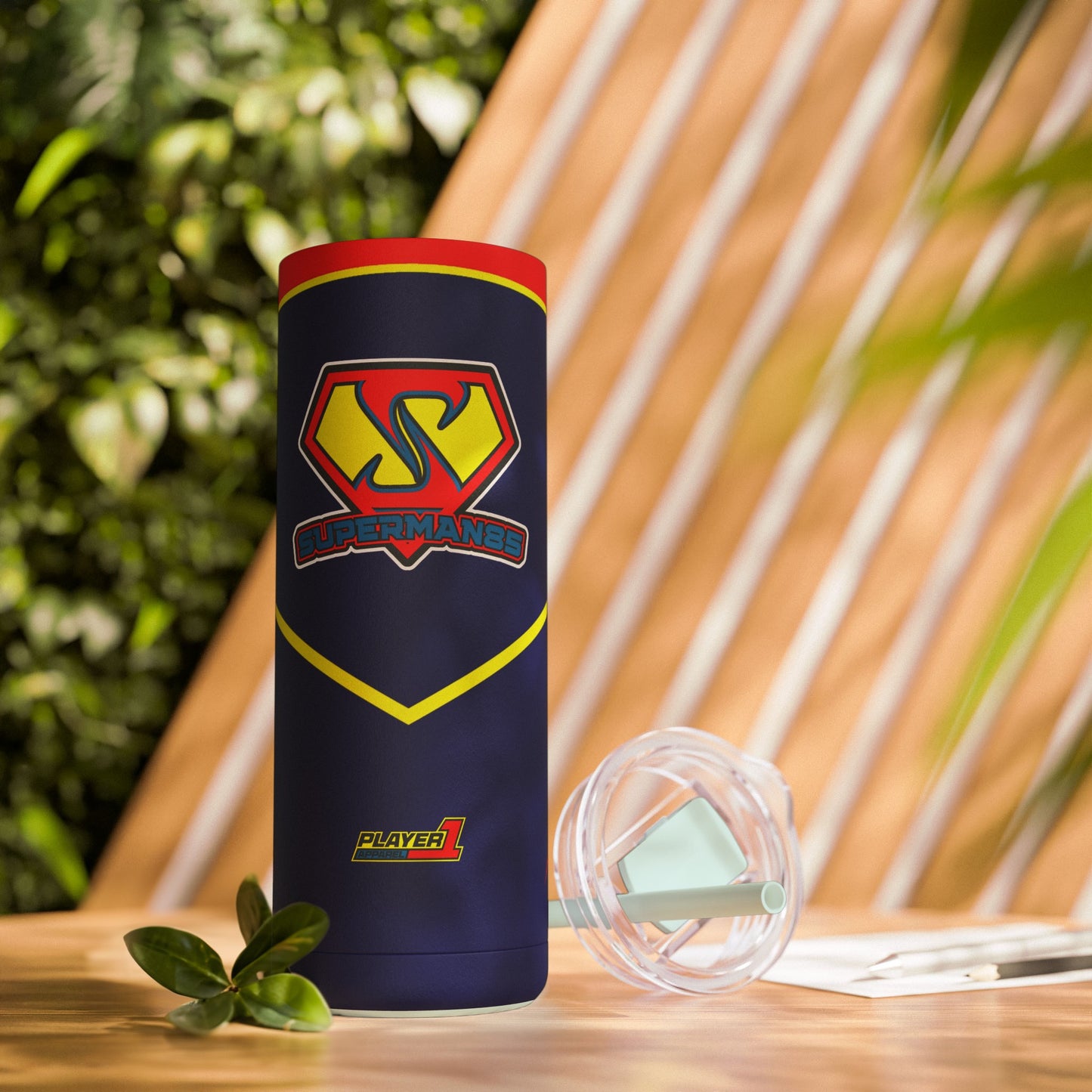 Superman85 Skinny Matte Tumbler, 20oz