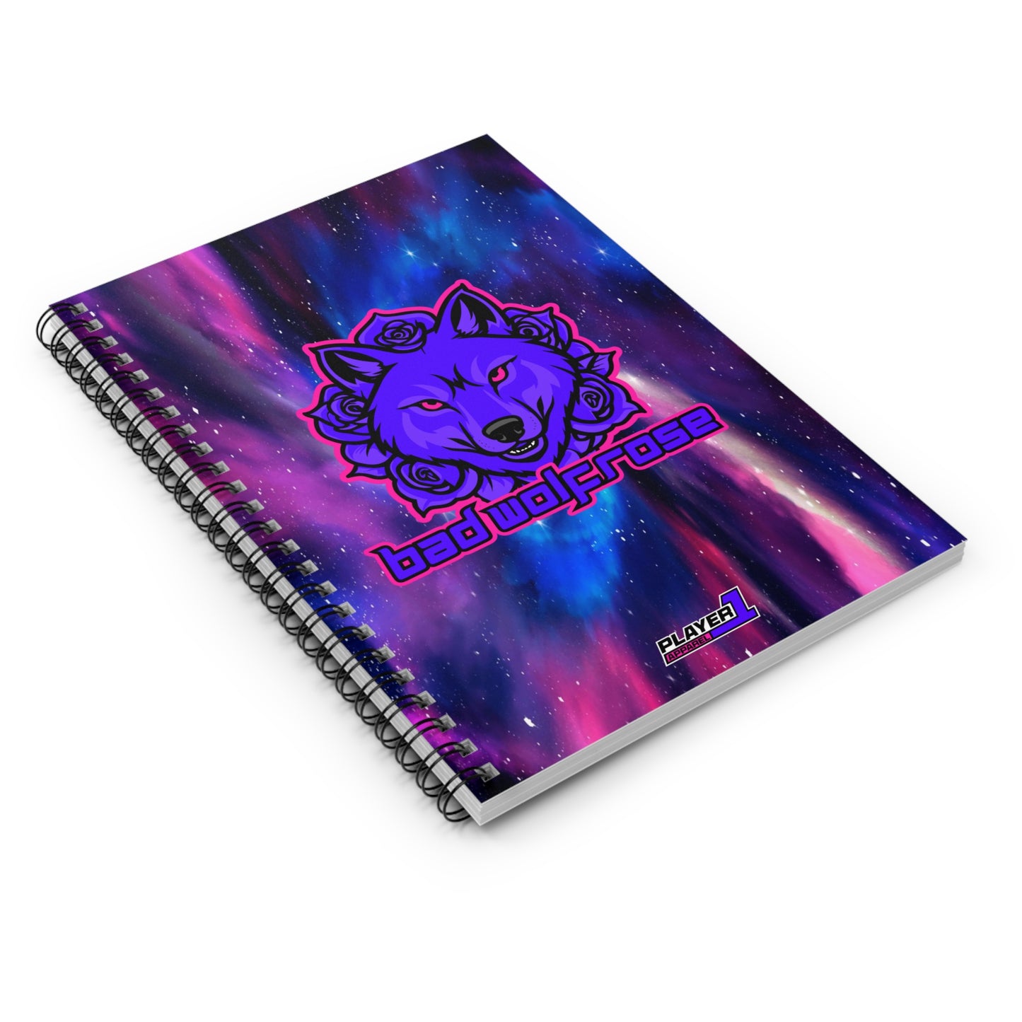 BadWolfRose Spiral Notebook - Ruled Line