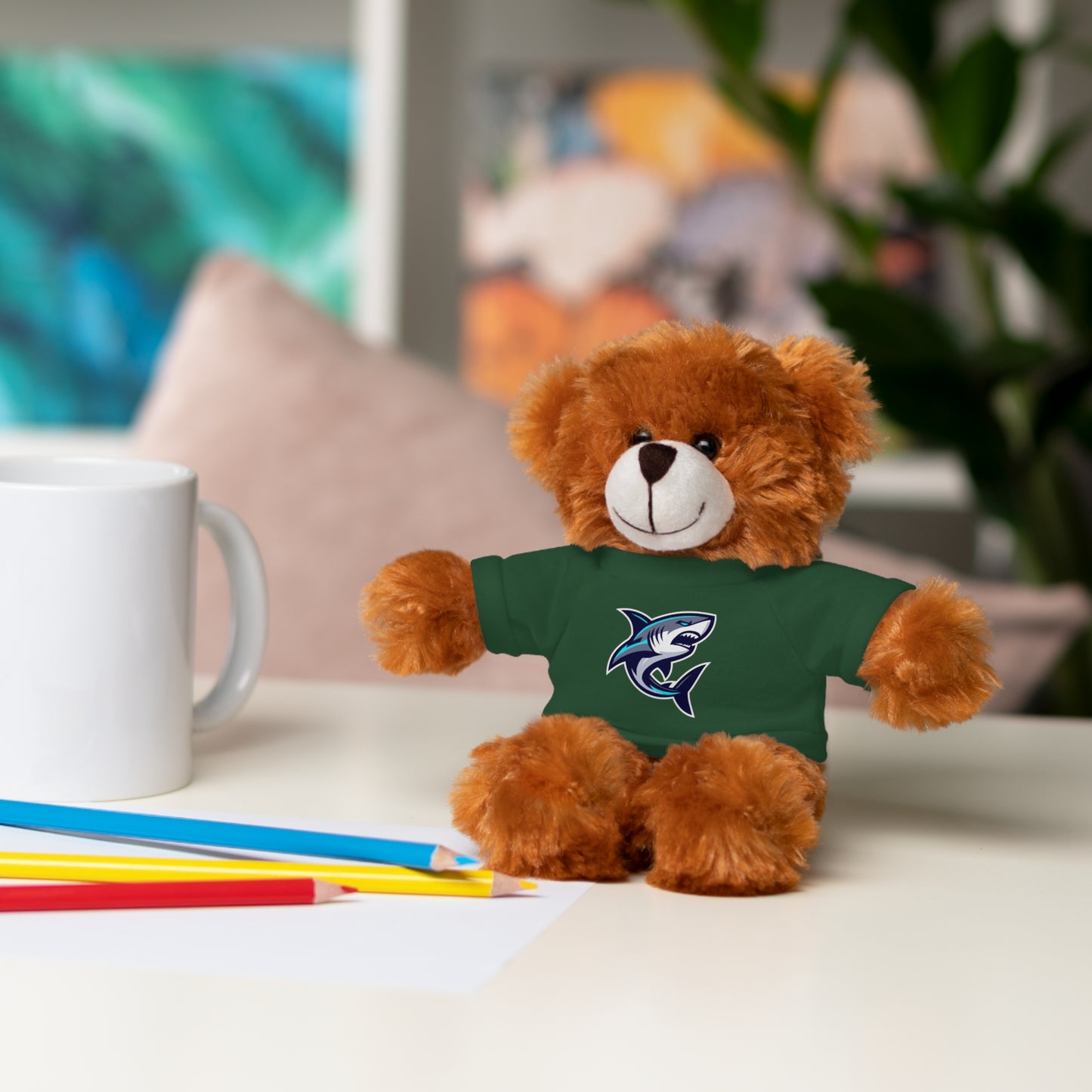 Casual Shark Classic Stuffed Animals with Tee