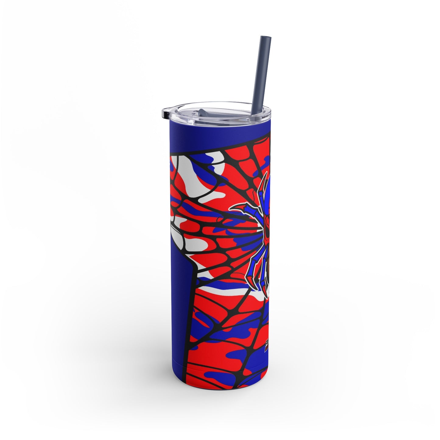 Spiderman8888 Skinny Matte Tumbler, 20oz