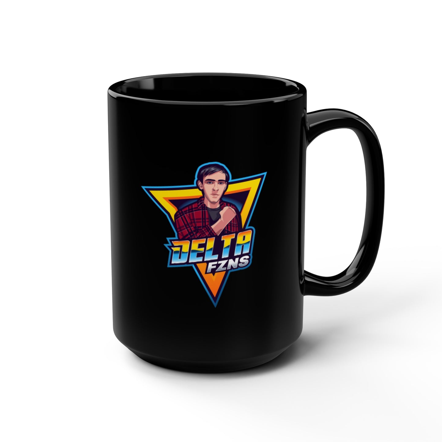 Delta FZNS Black Mug, 15oz