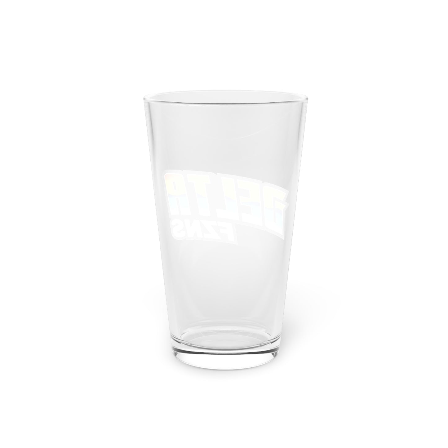 Delta FZNS Text Pint Glass, 16oz