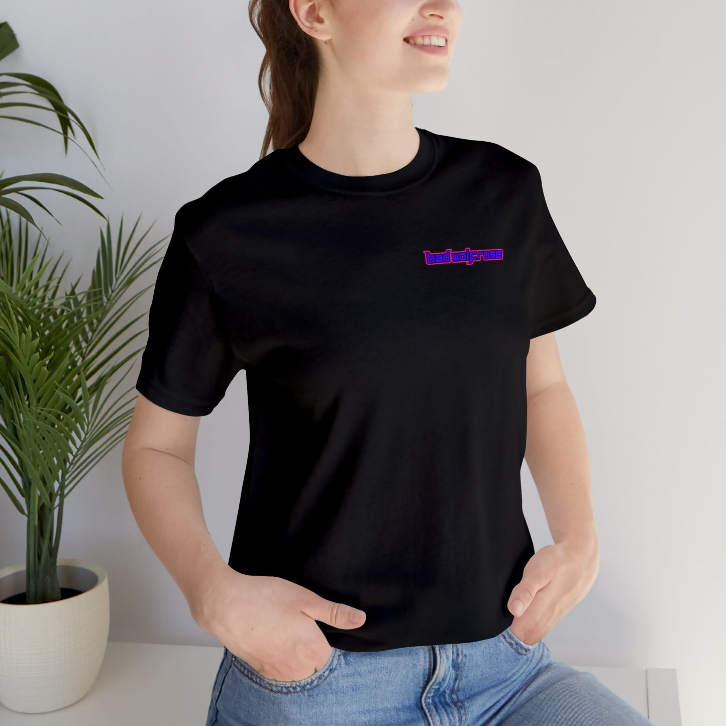 BadWolfRose Back Print Unisex T-shirt