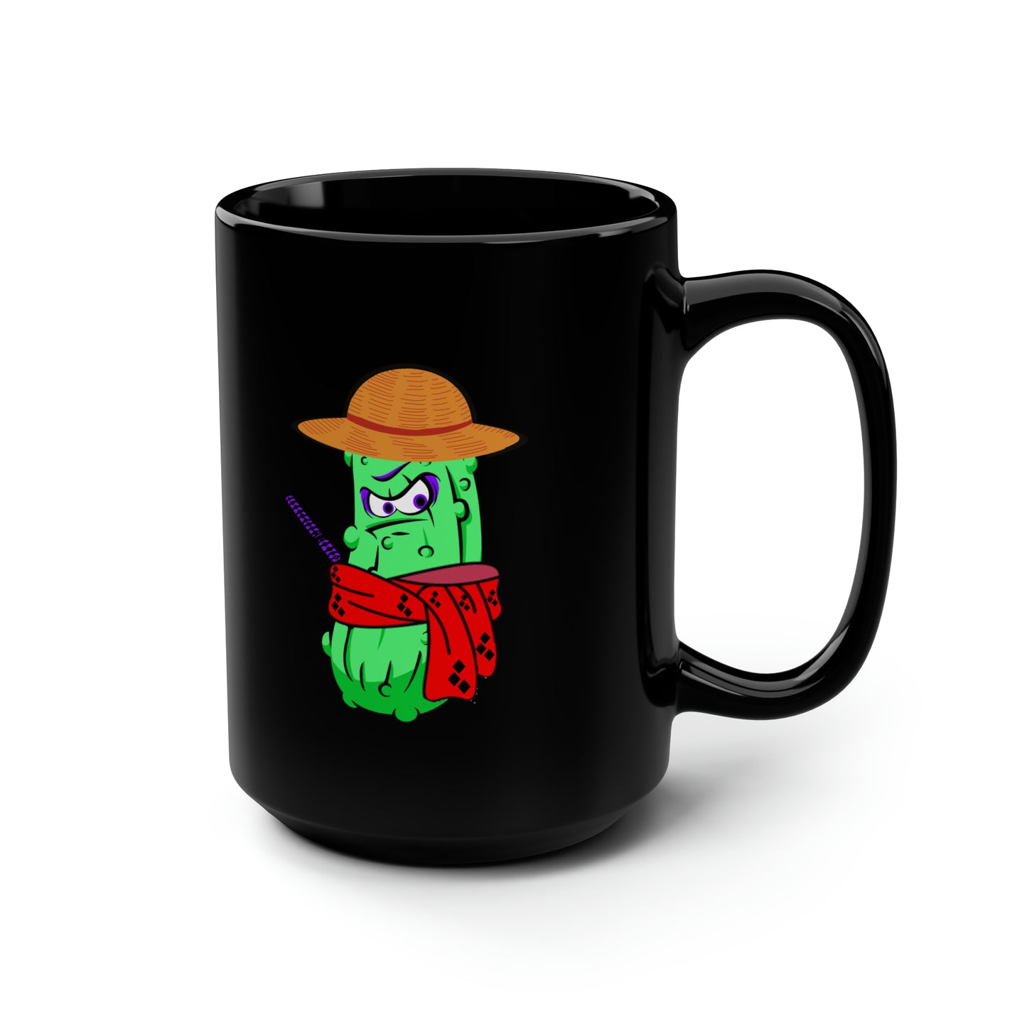 Master Pickel Joe Black Mug, 15oz