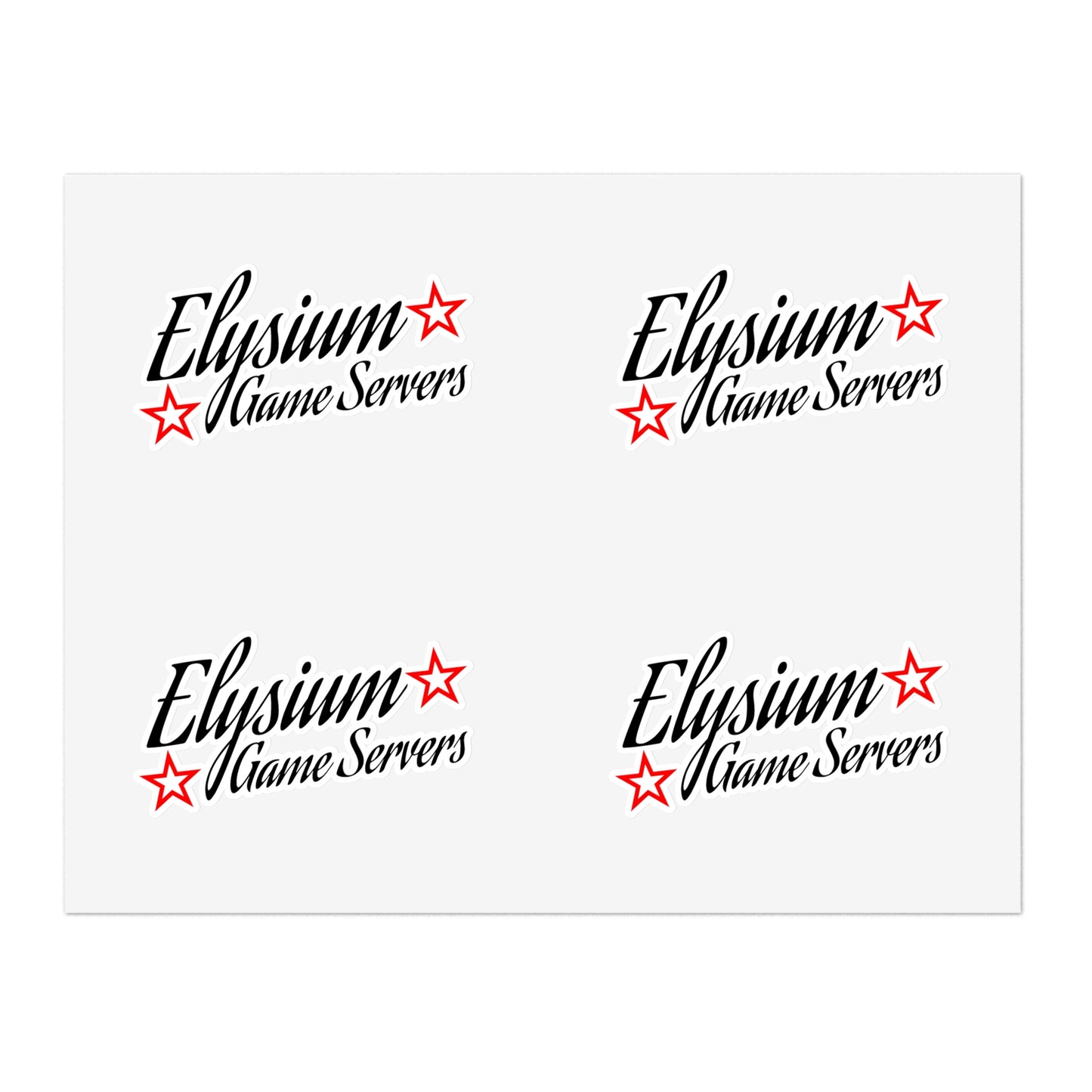 Elysium Game Servers Sticker Sheets