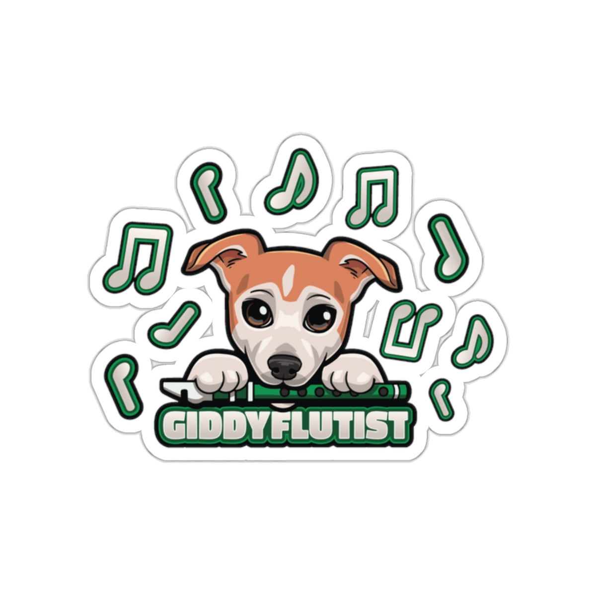 GiddyFlutist Notes Stickers