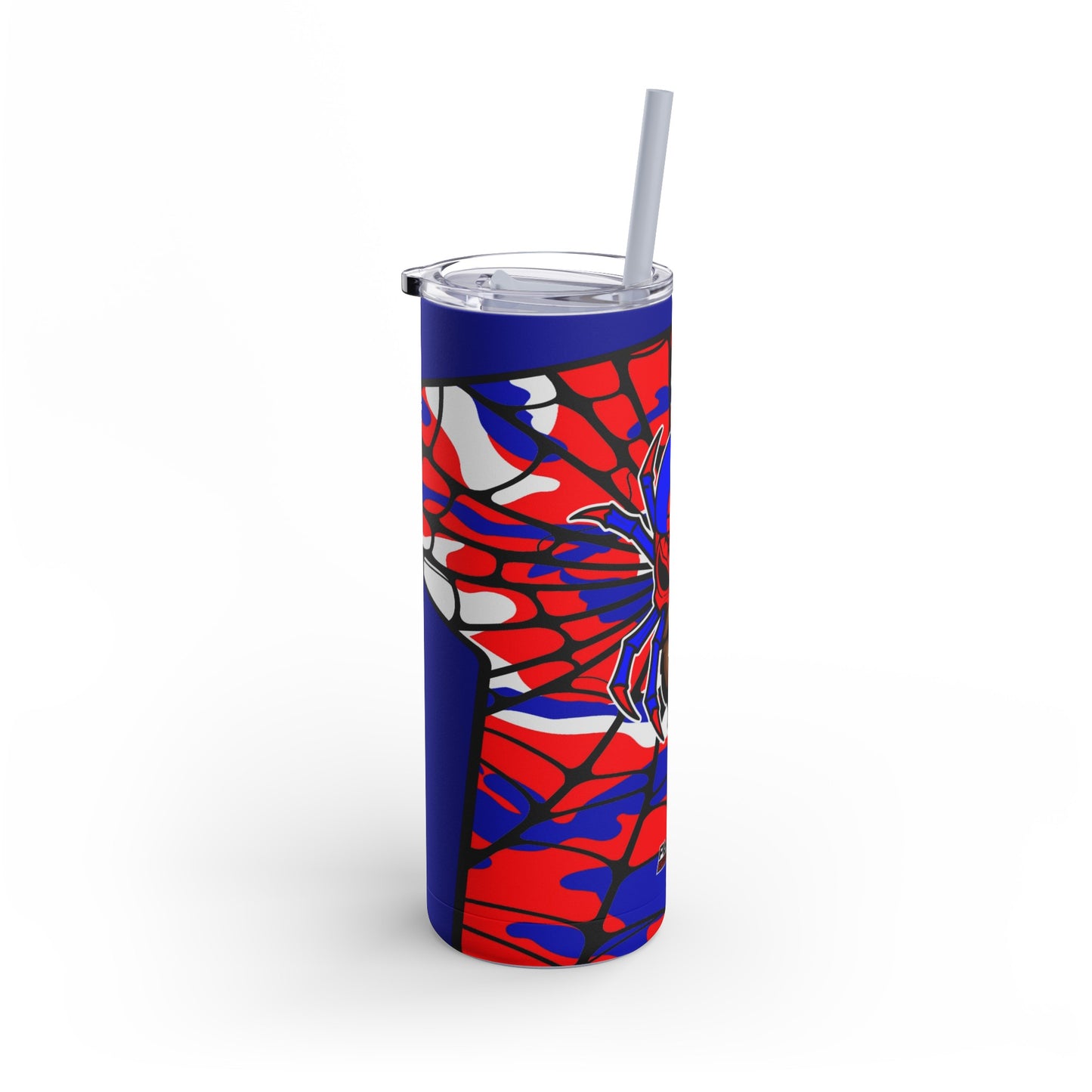 Spiderman8888 Skinny Matte Tumbler, 20oz