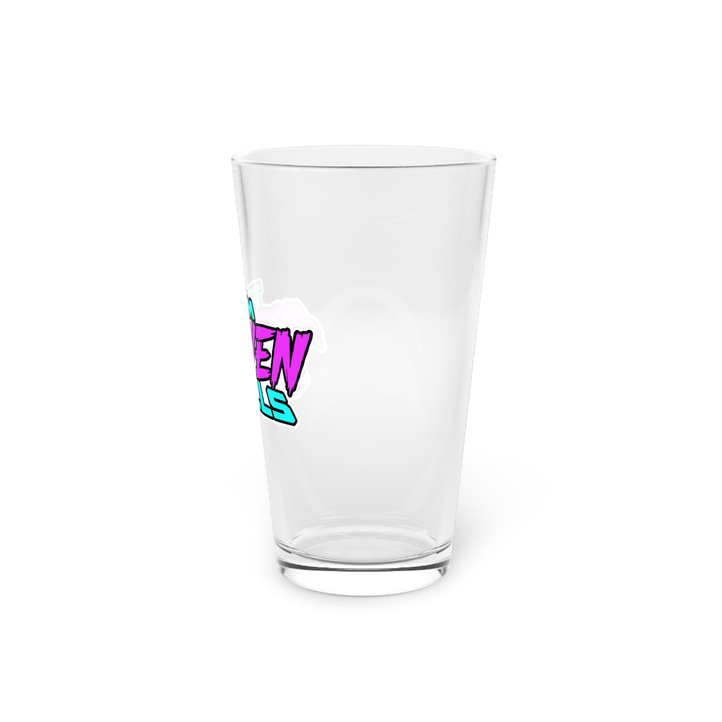 Team Kraven Quills Pint Glass, 16oz