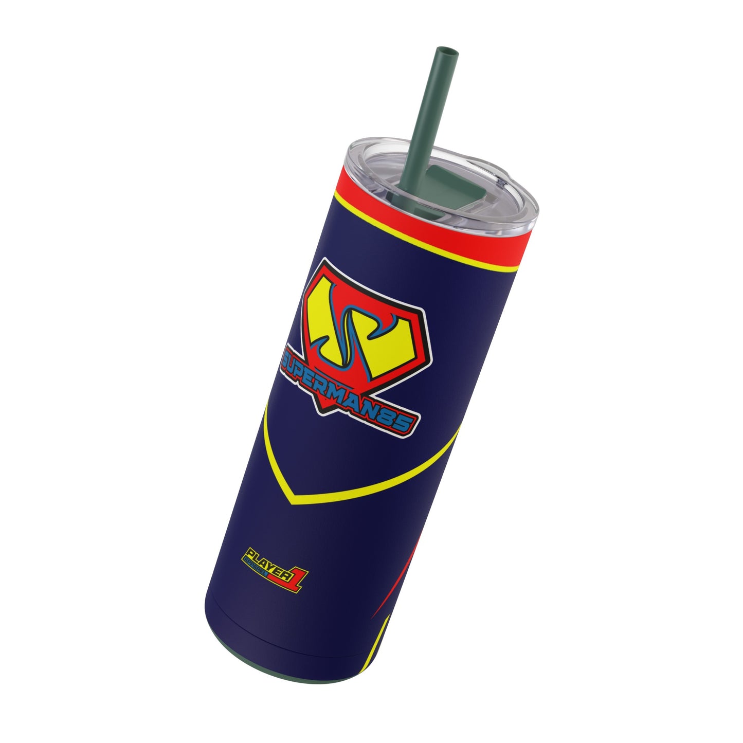 Superman85 Skinny Matte Tumbler, 20oz