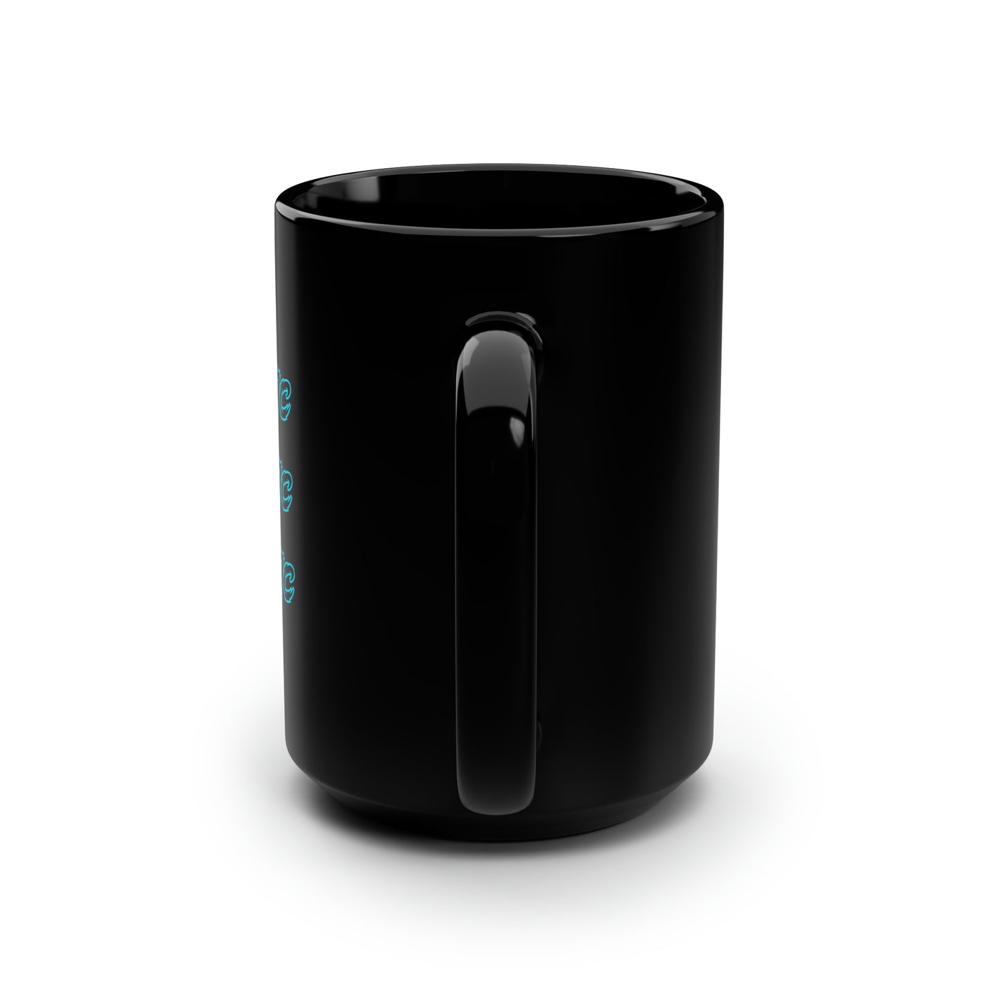 KillerStatic Text Logo Black Mug, 15oz