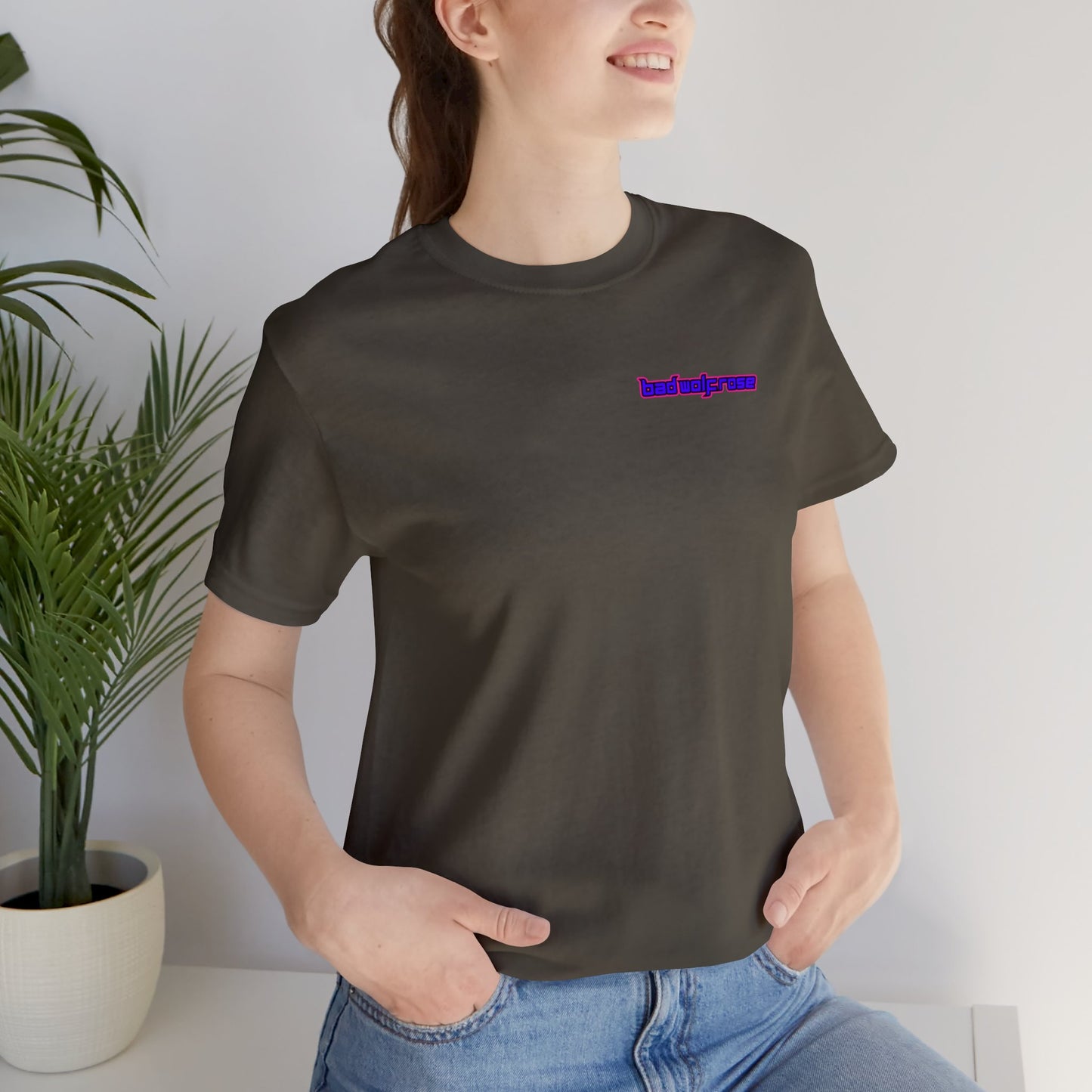 BadWolfRose Back Print Unisex T-shirt