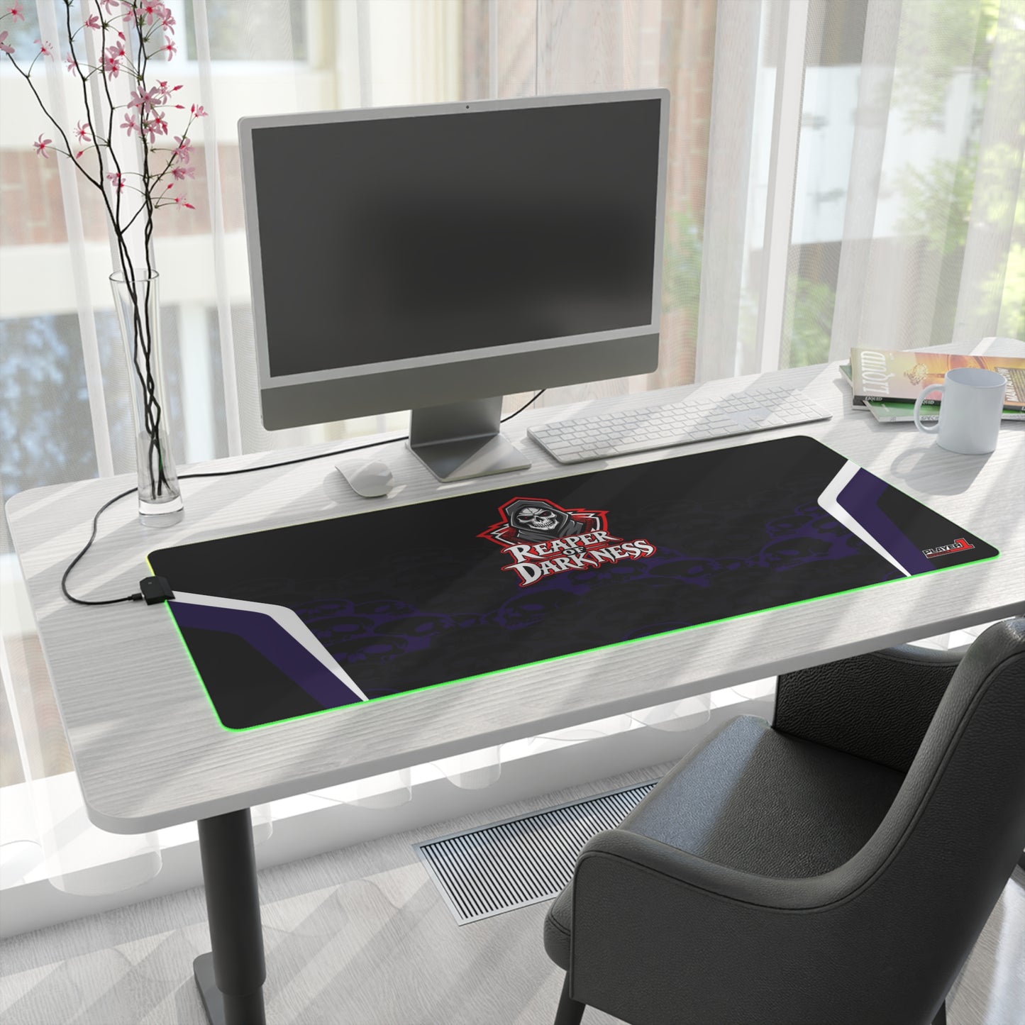 Reaper Of Darkness LED Gaming Mouse Pad