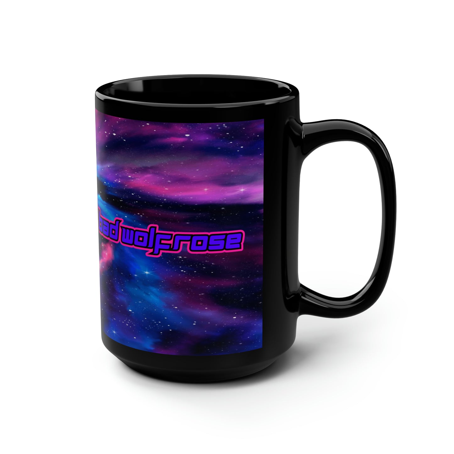 BadWolfRose Space Black Mug, 15oz