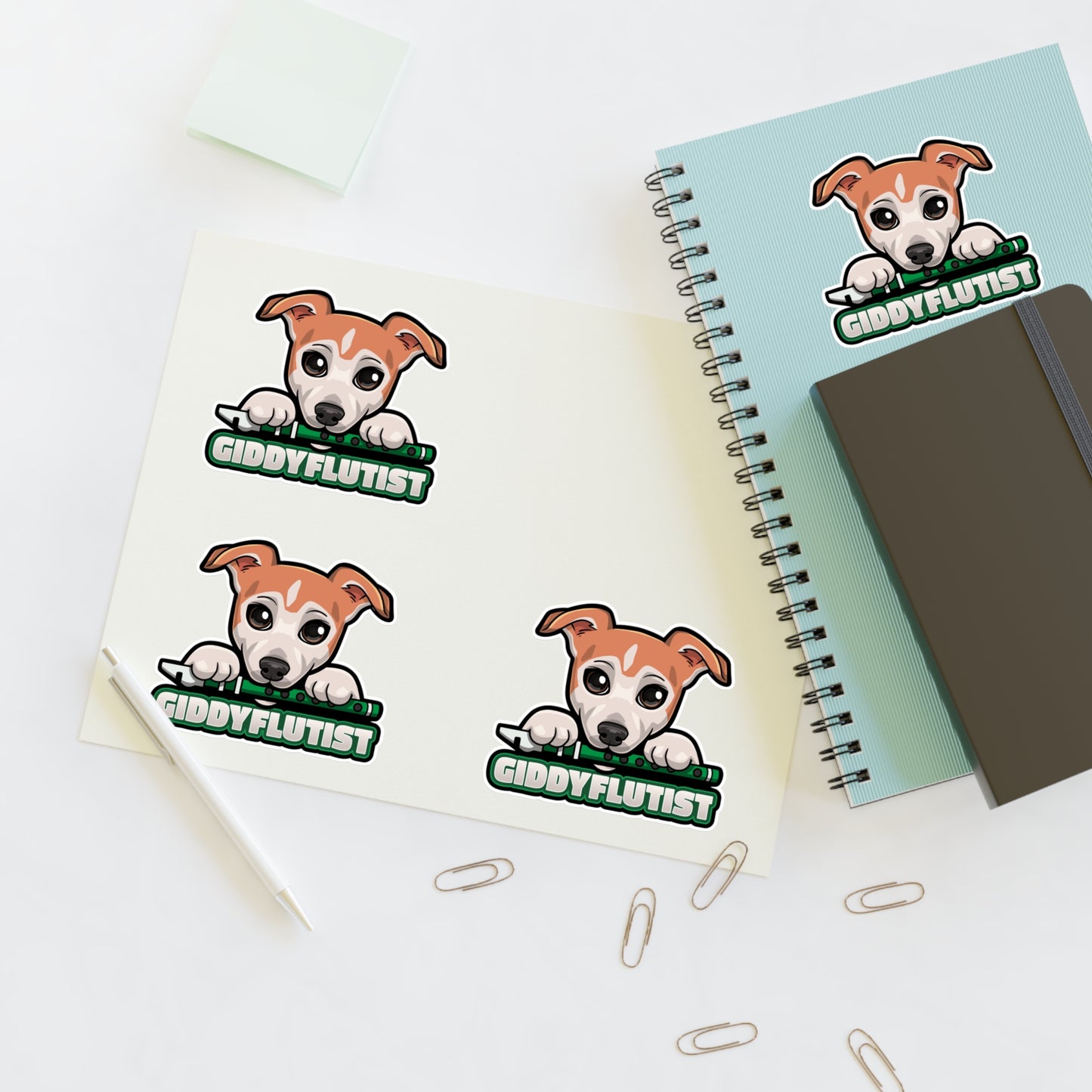 GiddyFlutist Sticker Sheets