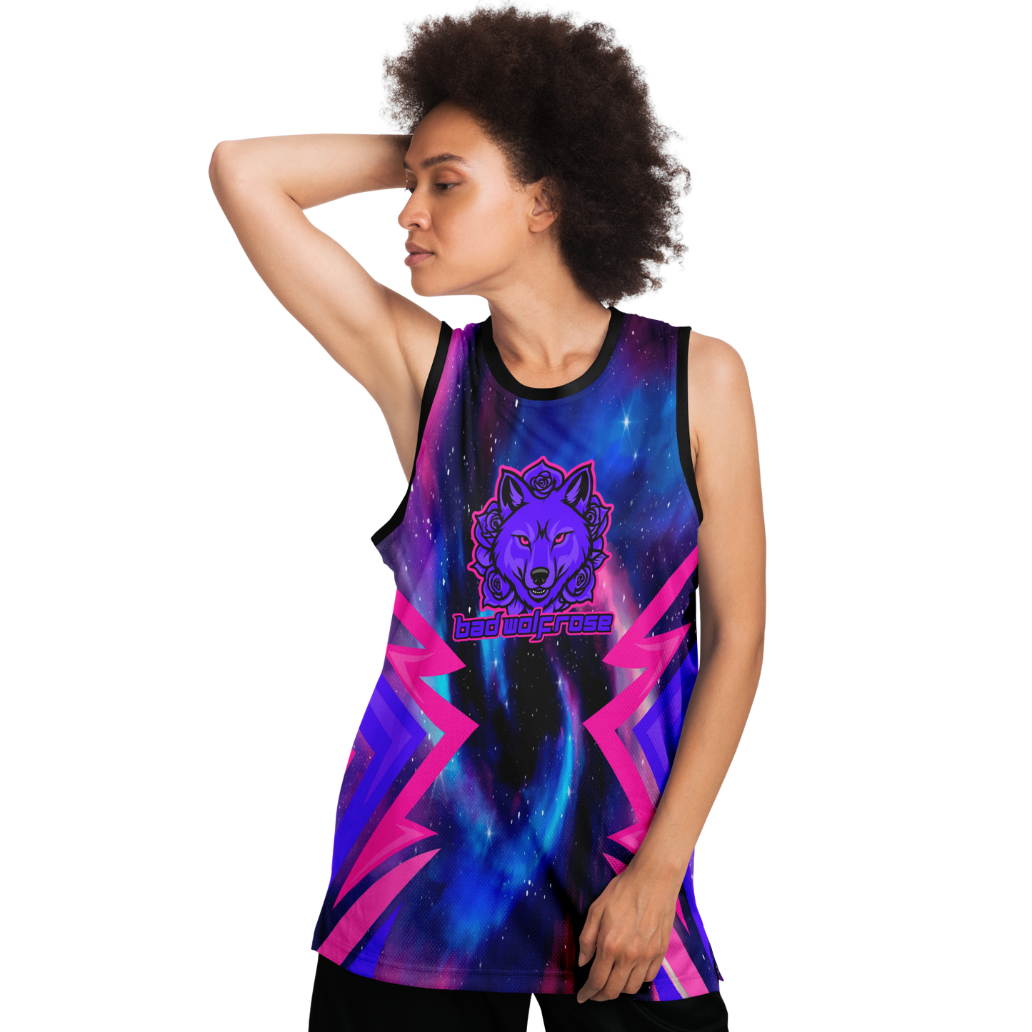 BadWolfRose Basketball Jersey