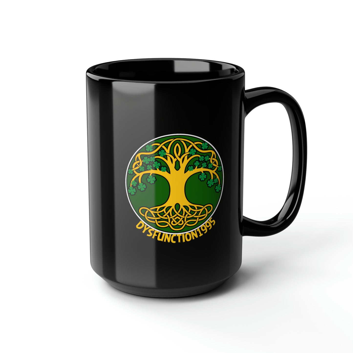 Dysfunction1995 Black Mug, 15oz