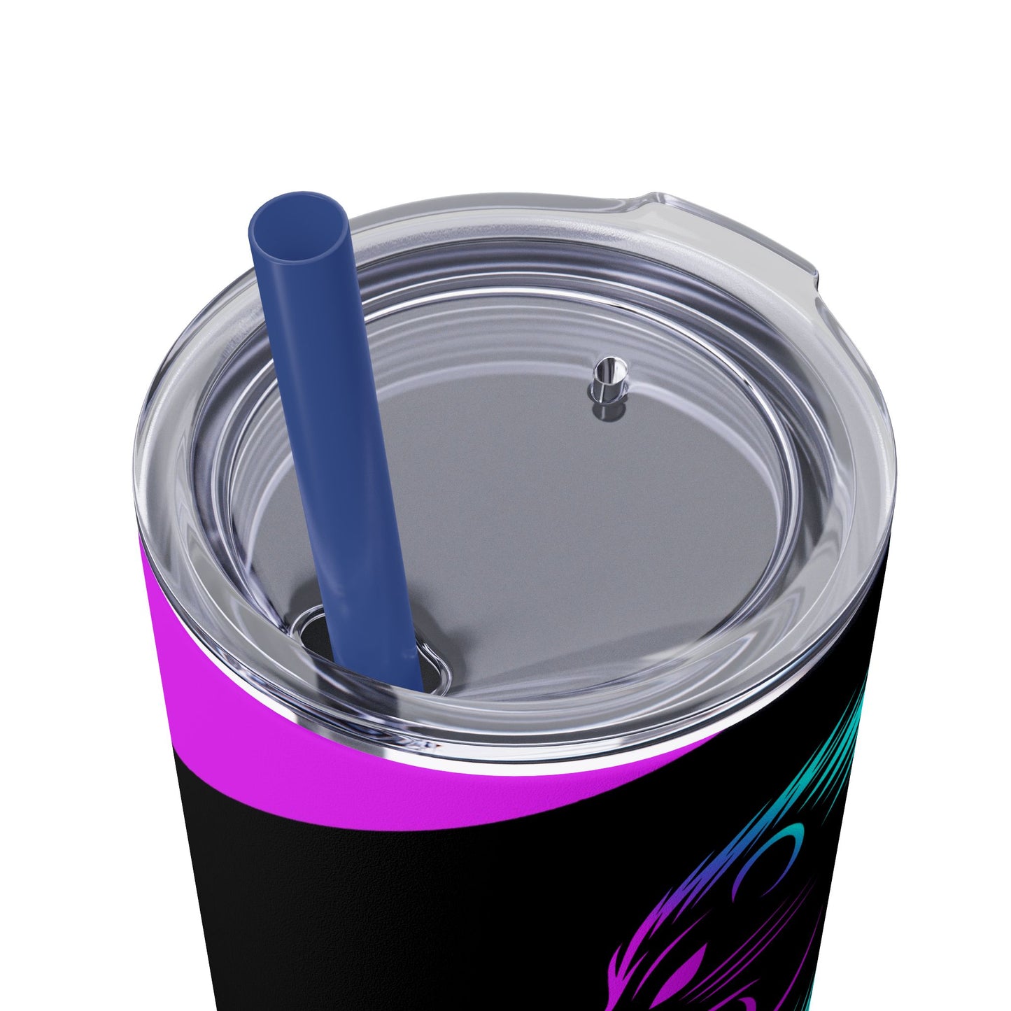 Kraven Quills Skinny Tumbler with Straw, 20oz