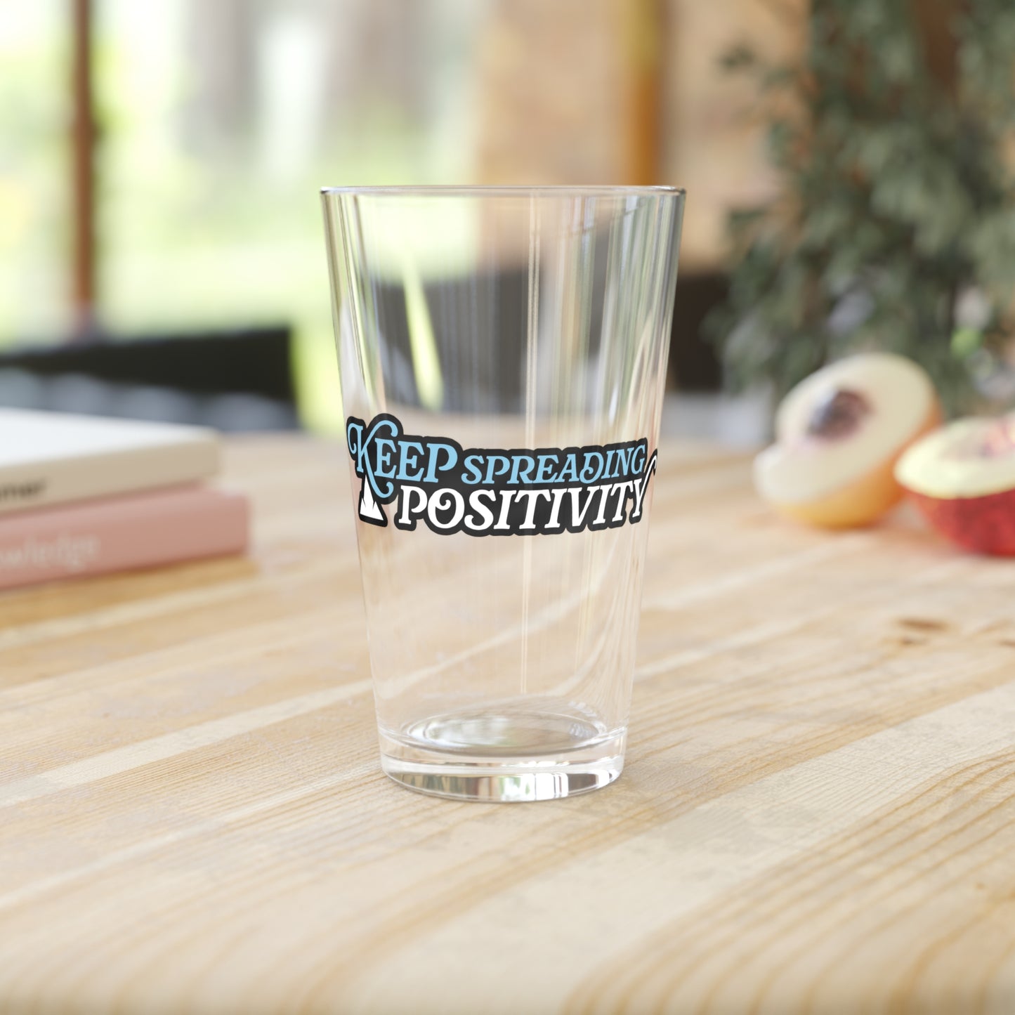 IceMan Keep Spreading Positivity Pint Glass, 16oz