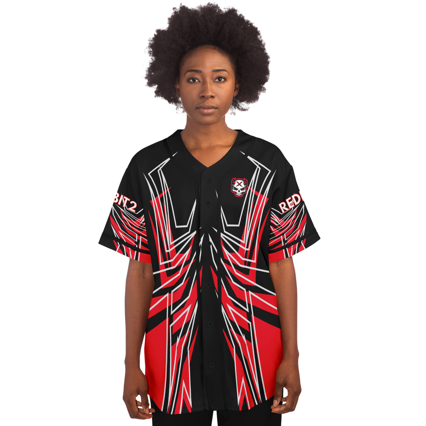 Red Bit Baseball Jersey