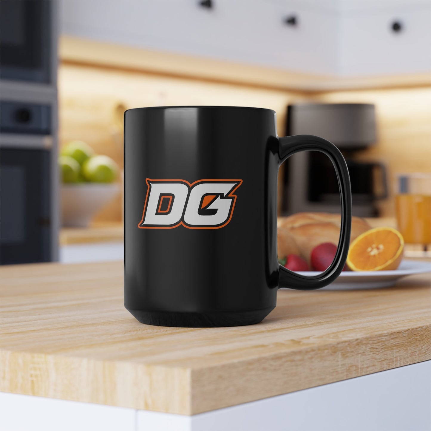 Defy Gravity Black Mug, 15oz