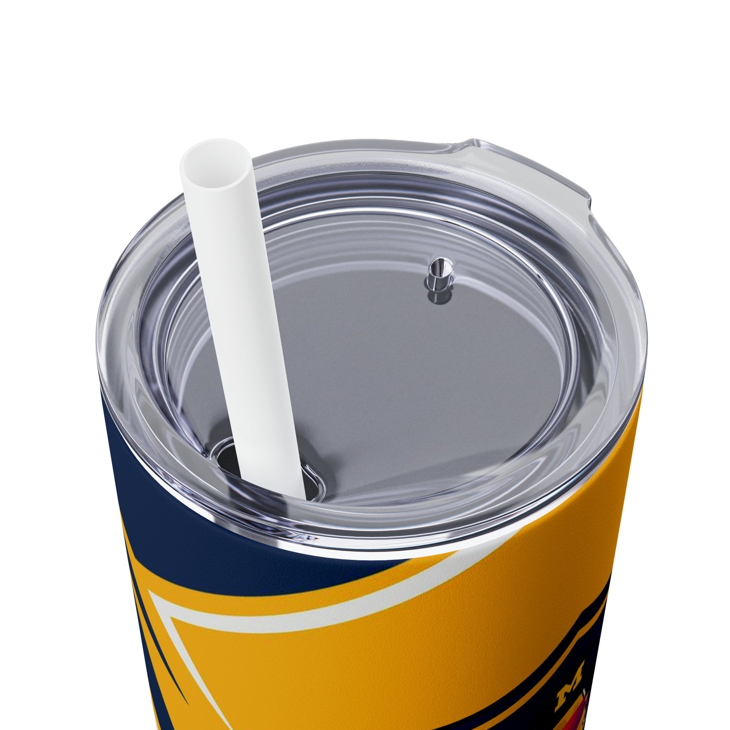 ILikeCheese3434 Skinny Tumbler with Straw, 20oz