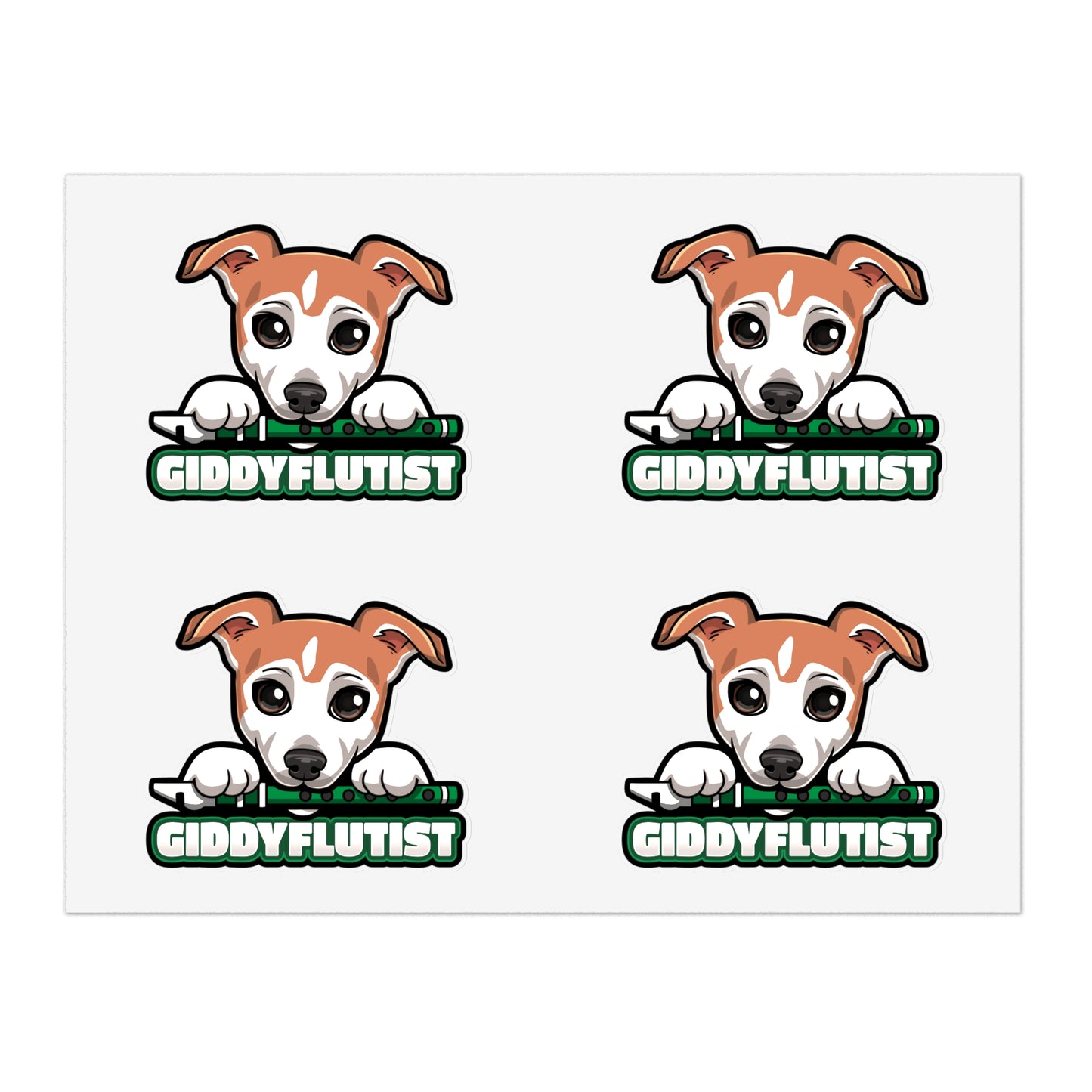 GiddyFlutist Sticker Sheets