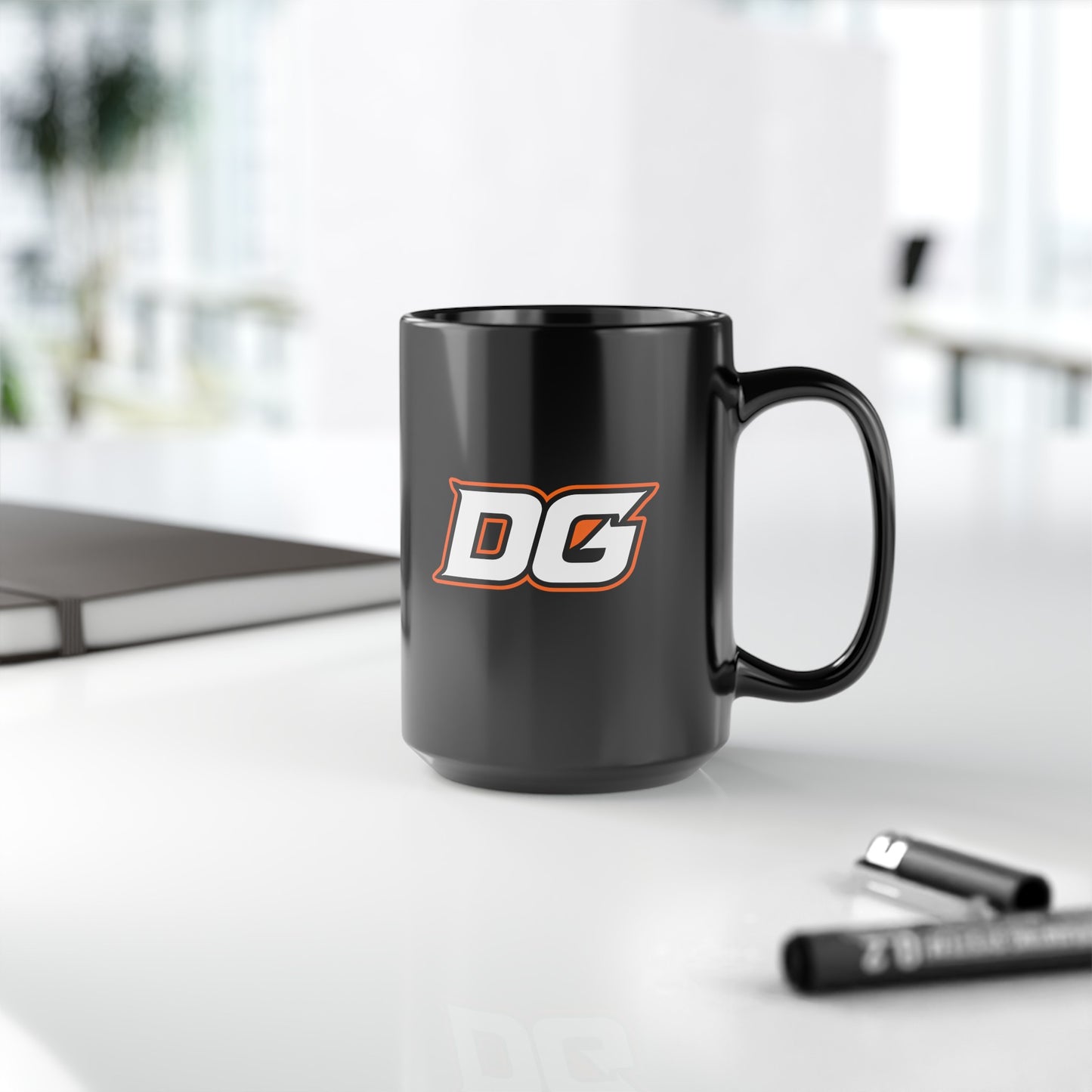 Defy Gravity Black Mug, 15oz