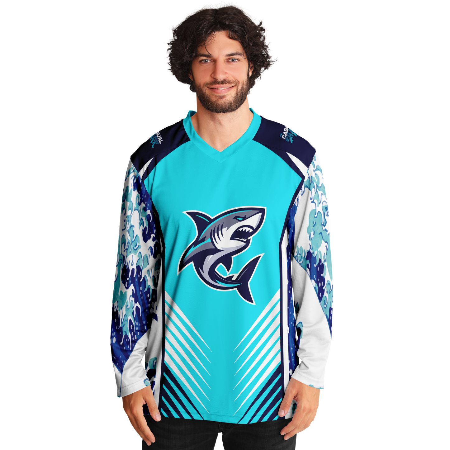 Casual Shark Hockey Jersey
