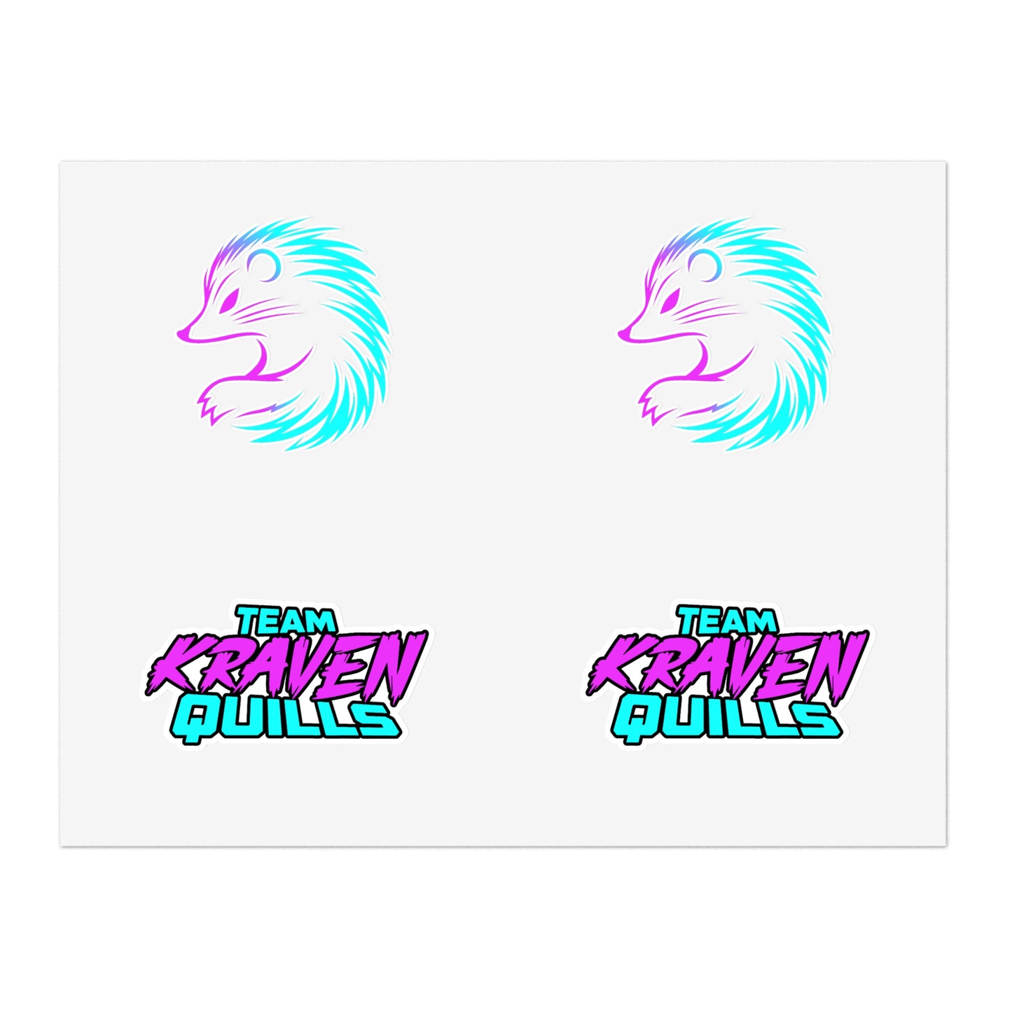 Team Kraven Quills Sticker Sheets