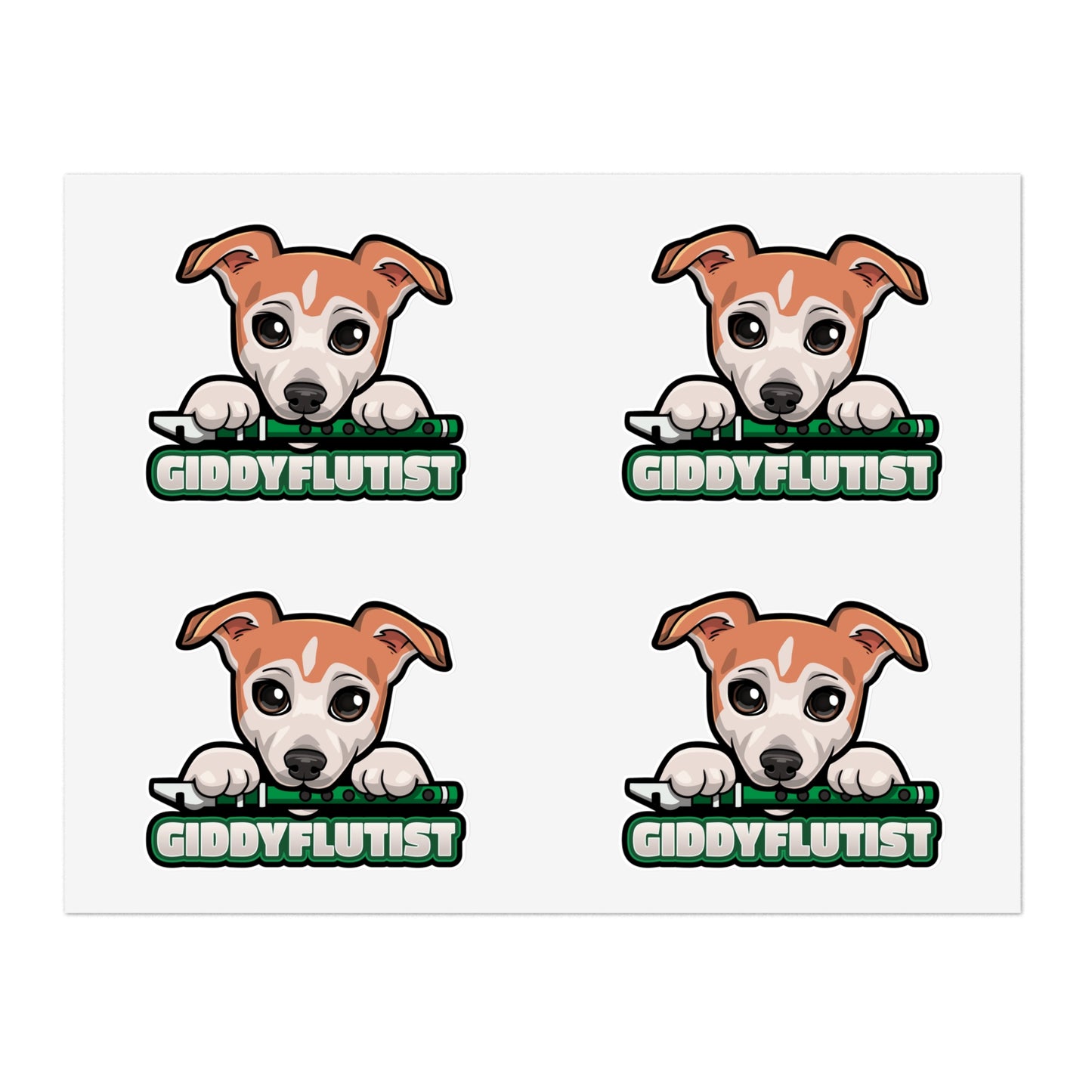 GiddyFlutist Sticker Sheets