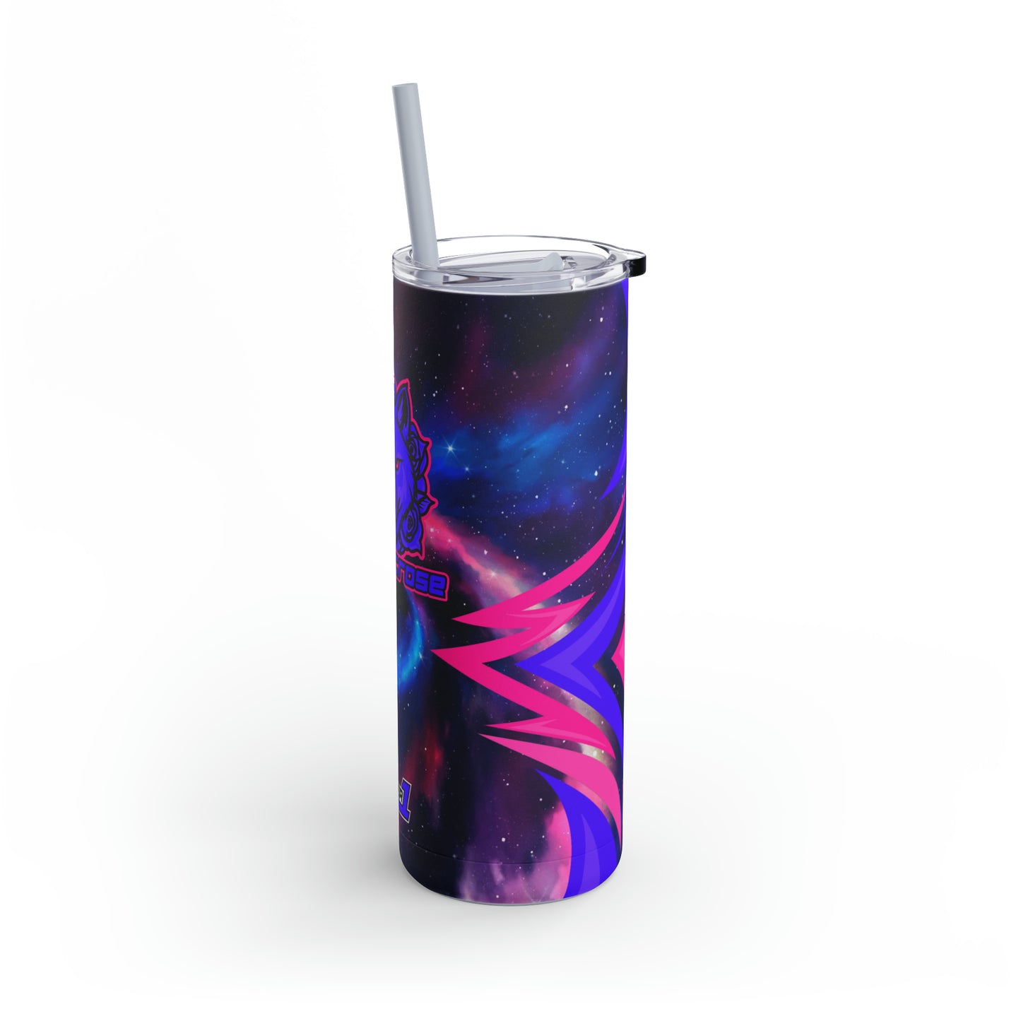 BadWolfRose Skinny Matte Tumbler, 20oz