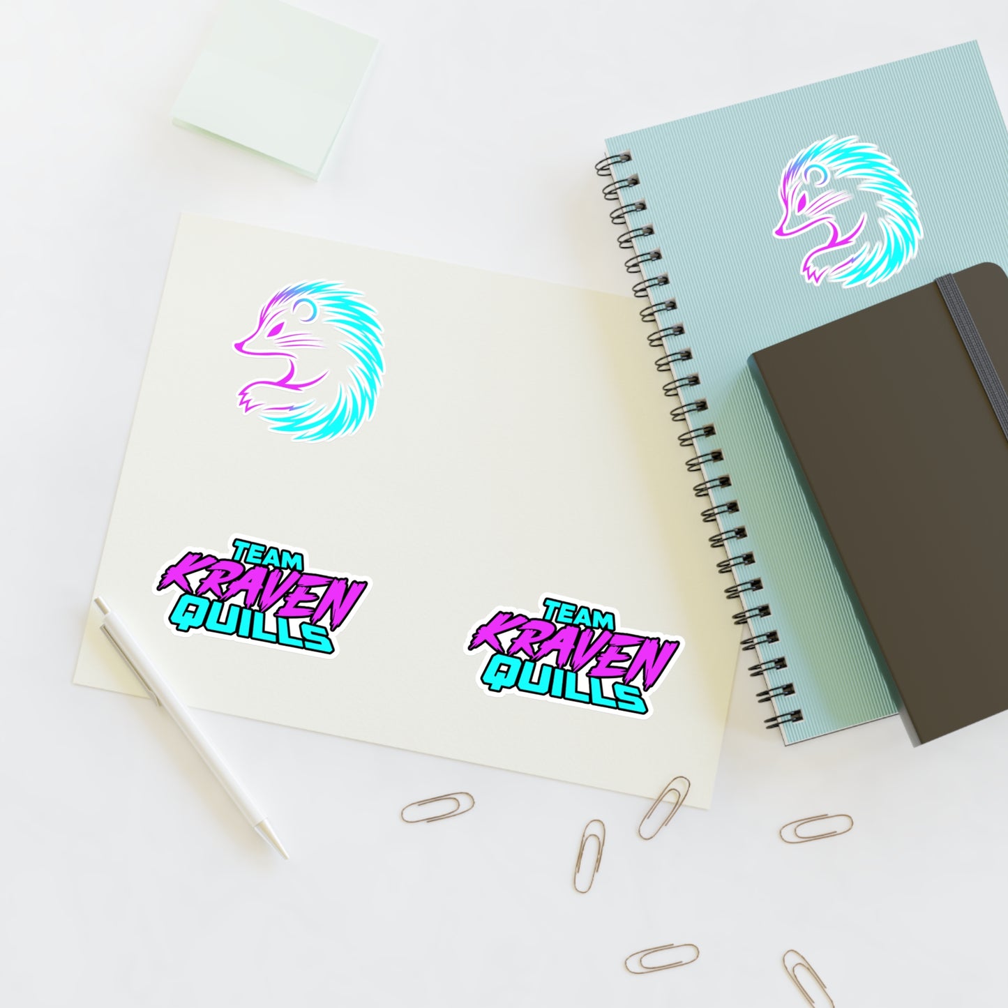 Team Kraven Quills Sticker Sheets