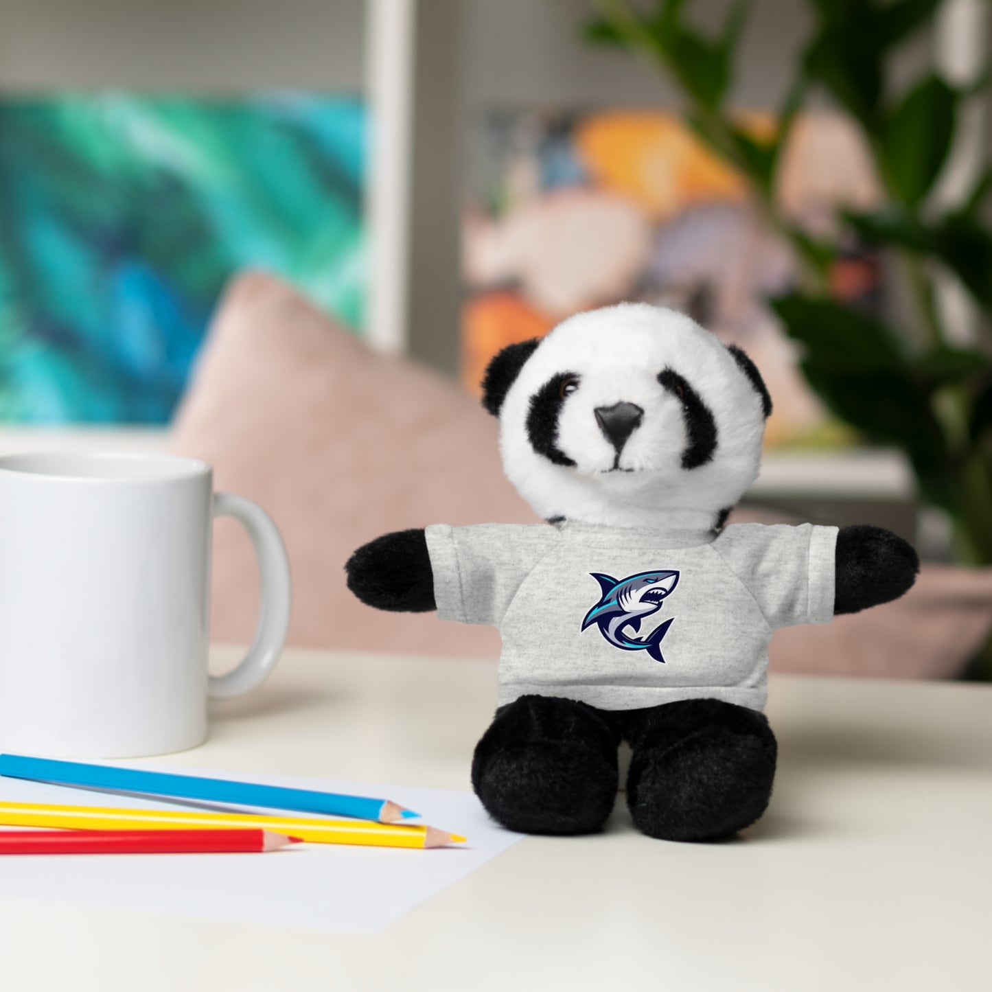 Casual Shark Classic Stuffed Animals with Tee