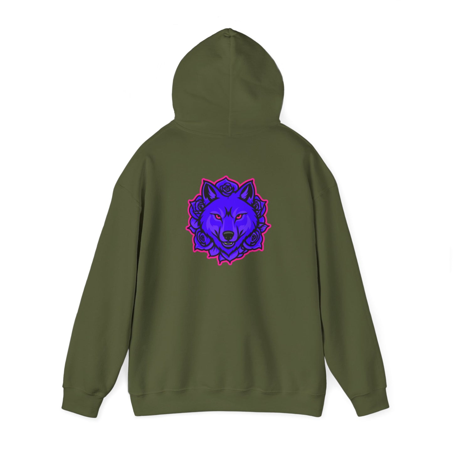 BadWolfRose Back Print Unisex Hoodie