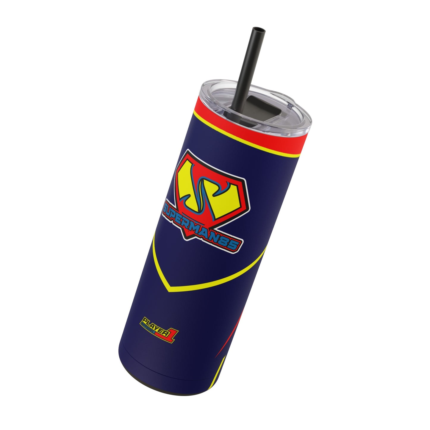 Superman85 Skinny Matte Tumbler, 20oz
