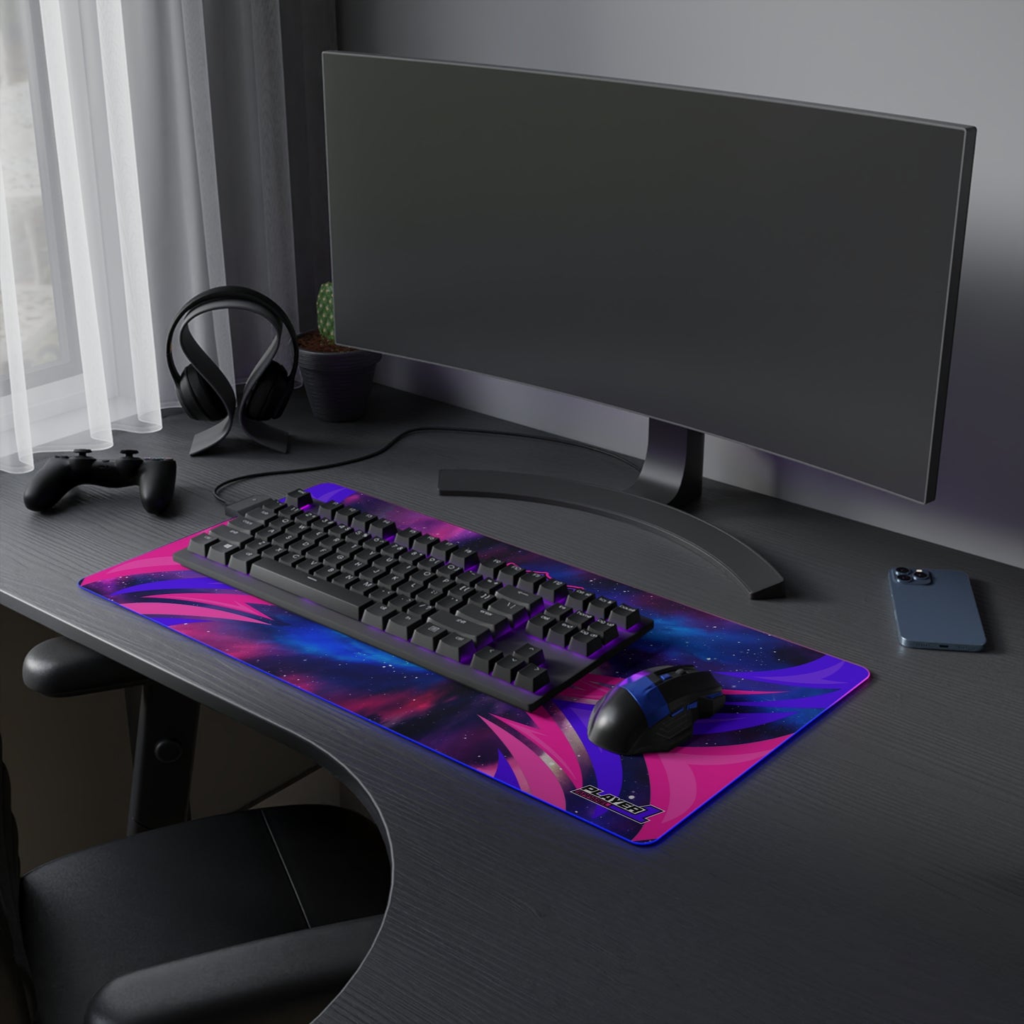 BadWolfRose LED Gaming Mouse Pad