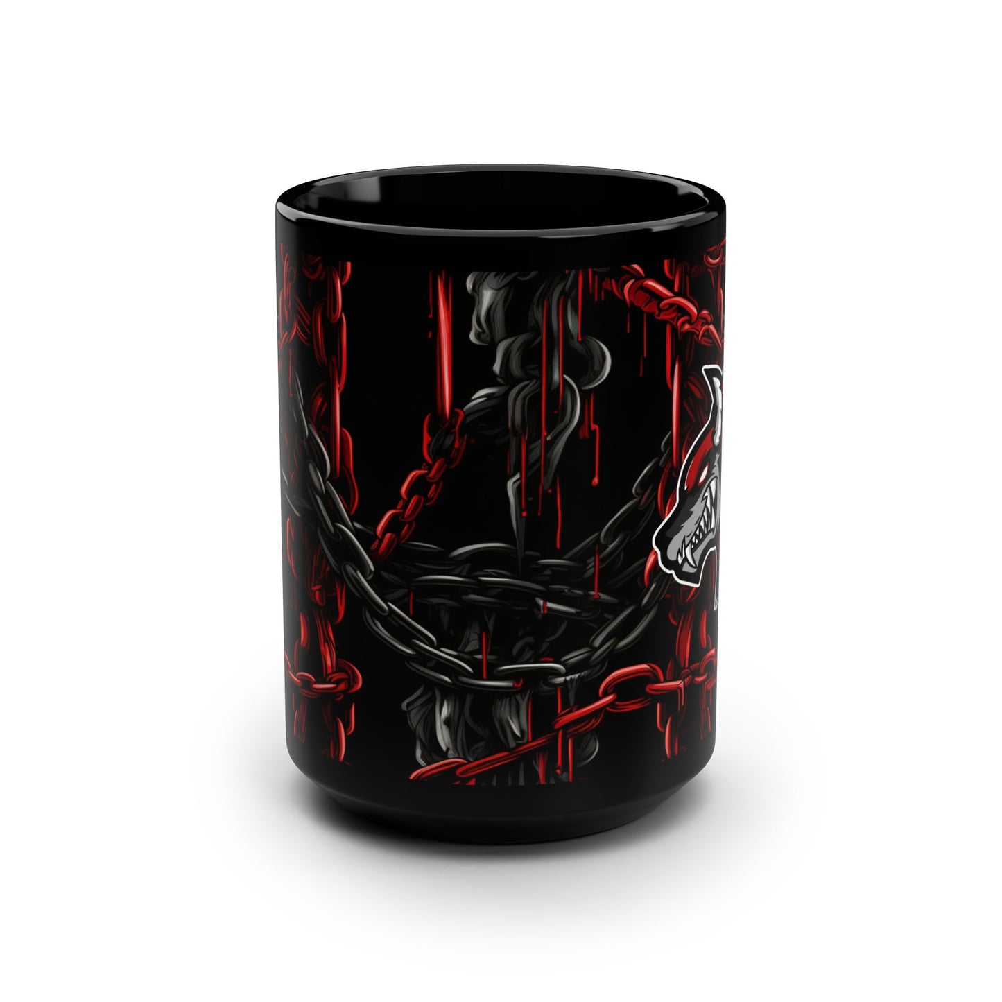 DevilWolf Black Mug, 15oz