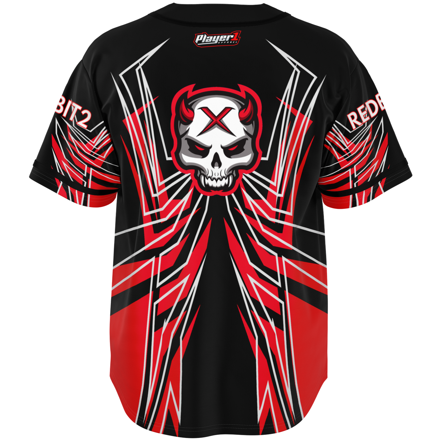Red Bit Baseball Jersey