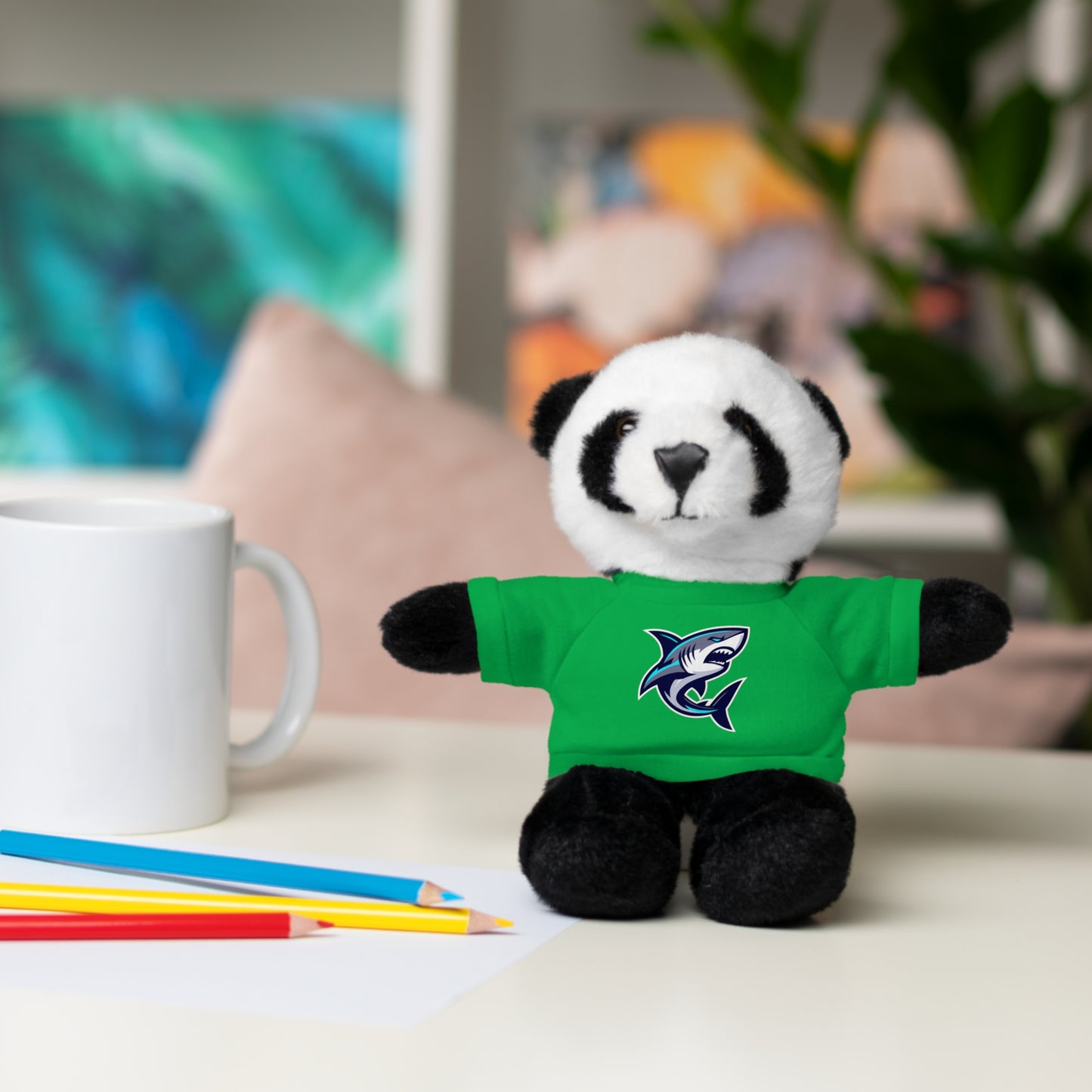 Casual Shark Classic Stuffed Animals with Tee