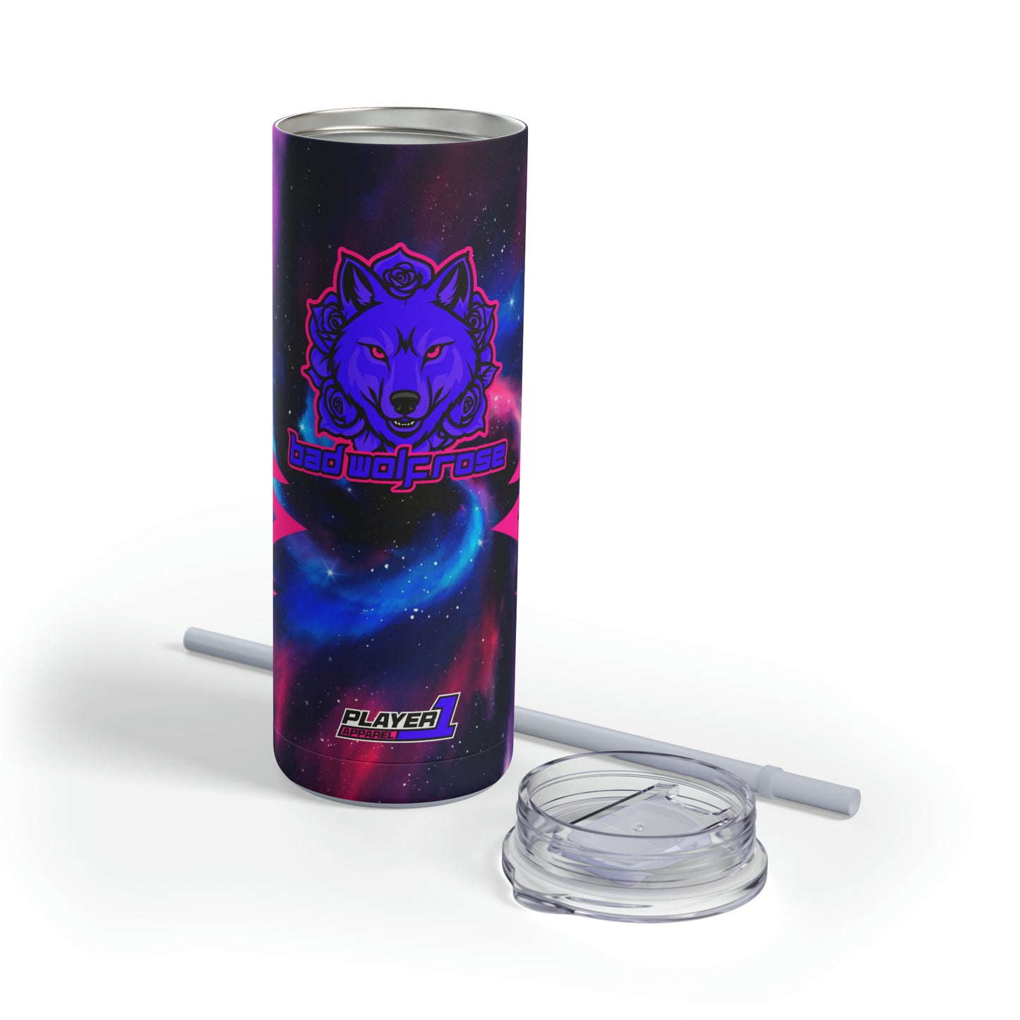 BadWolfRose Skinny Matte Tumbler, 20oz