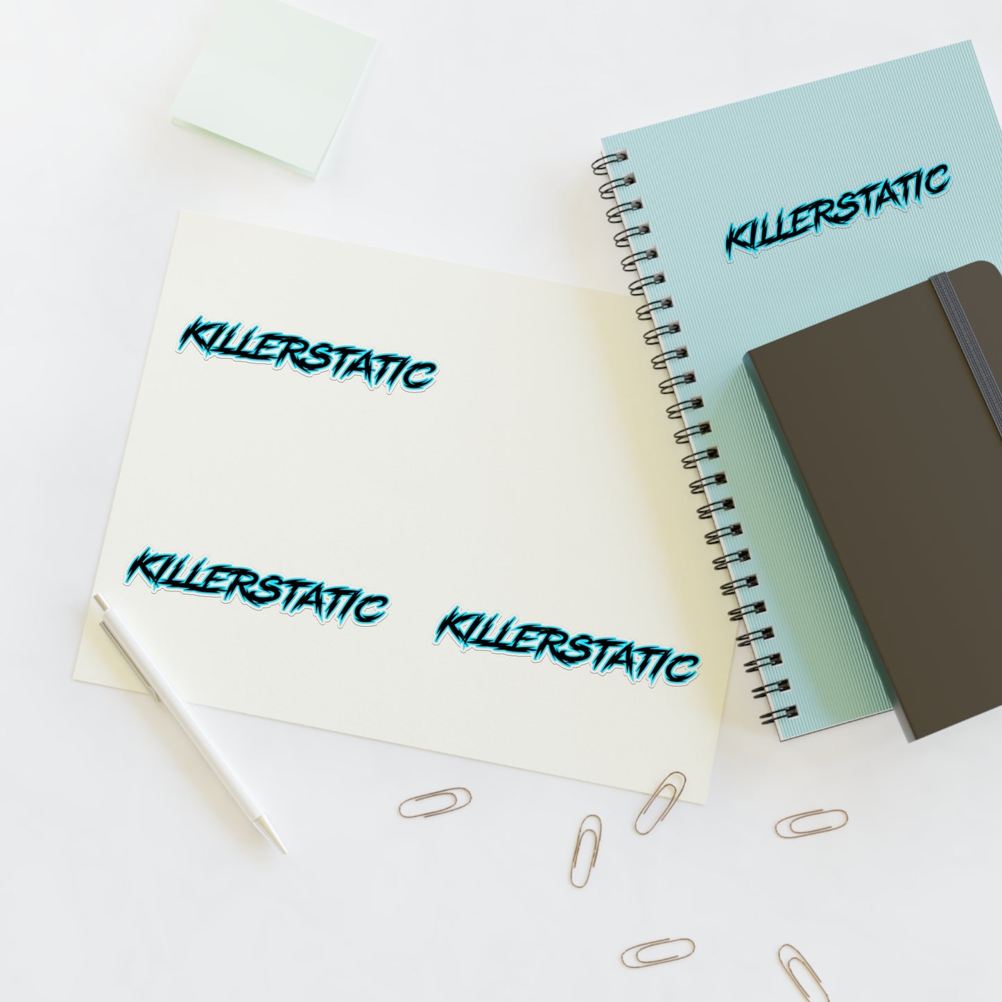 KillerStatic Text Logo Sticker Sheets
