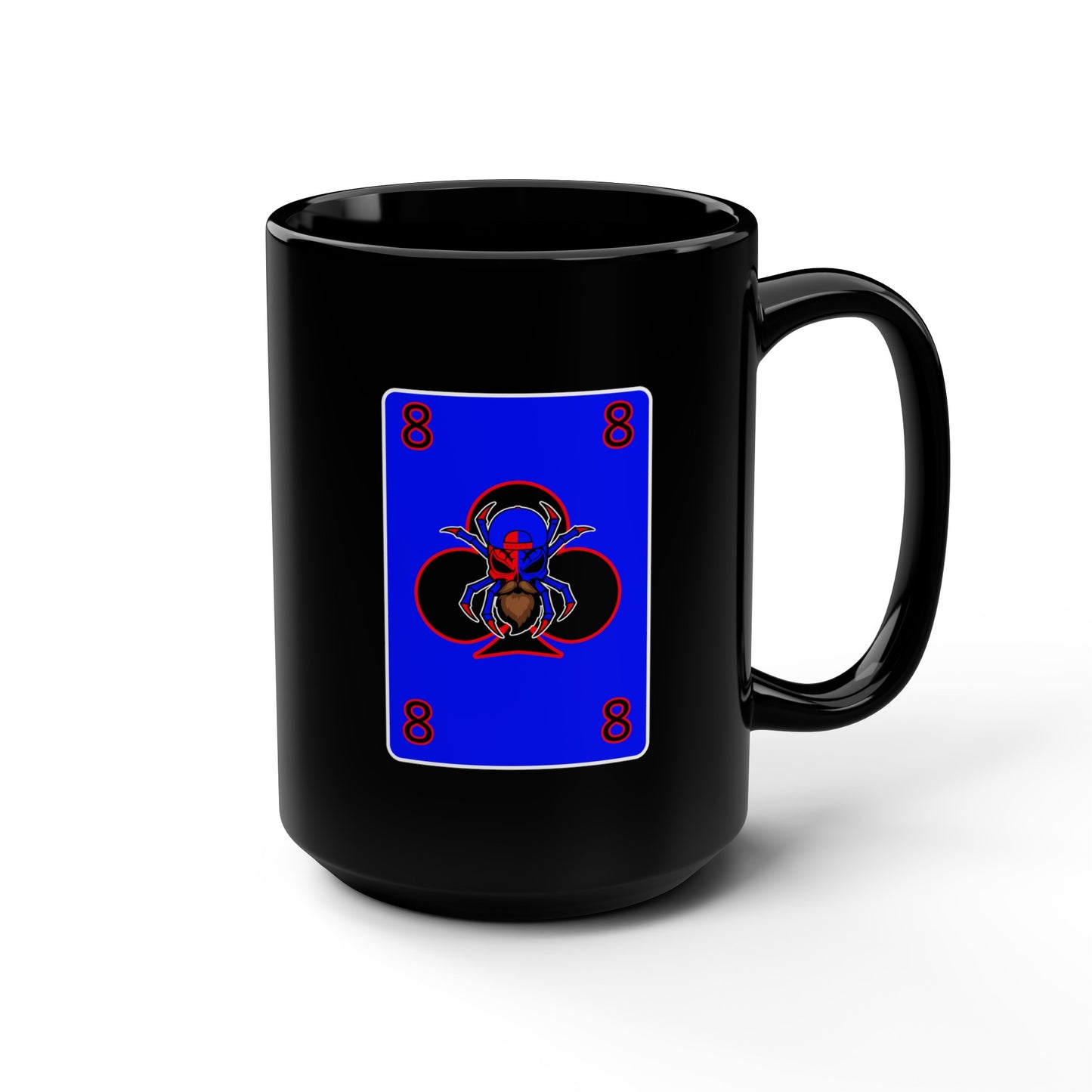 Spiderman8888 Club8888 Card Black Mug, 15oz