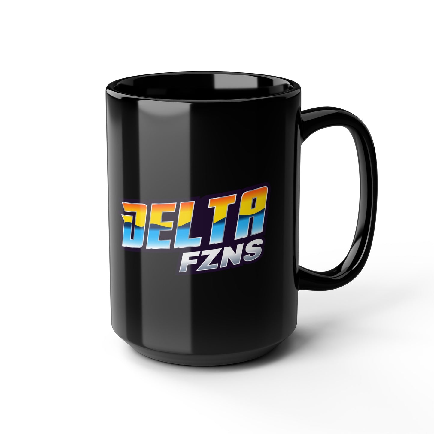 Delta FZNS Black Mug, 15oz