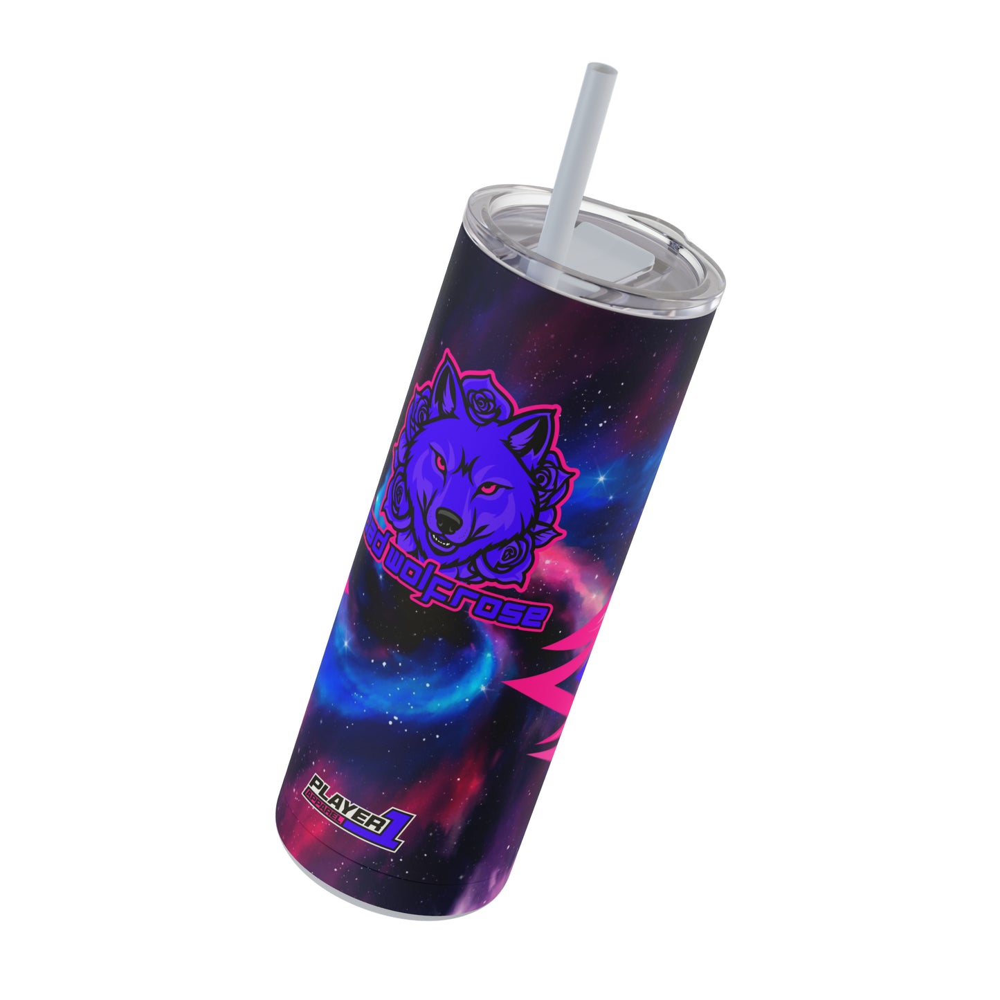 BadWolfRose Skinny Matte Tumbler, 20oz