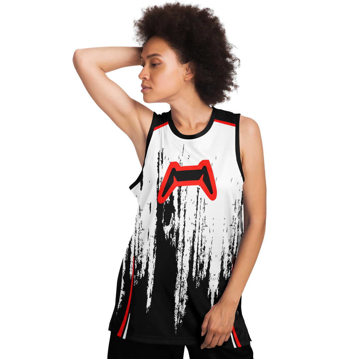 Kontroller Labs White Basketball Jersey