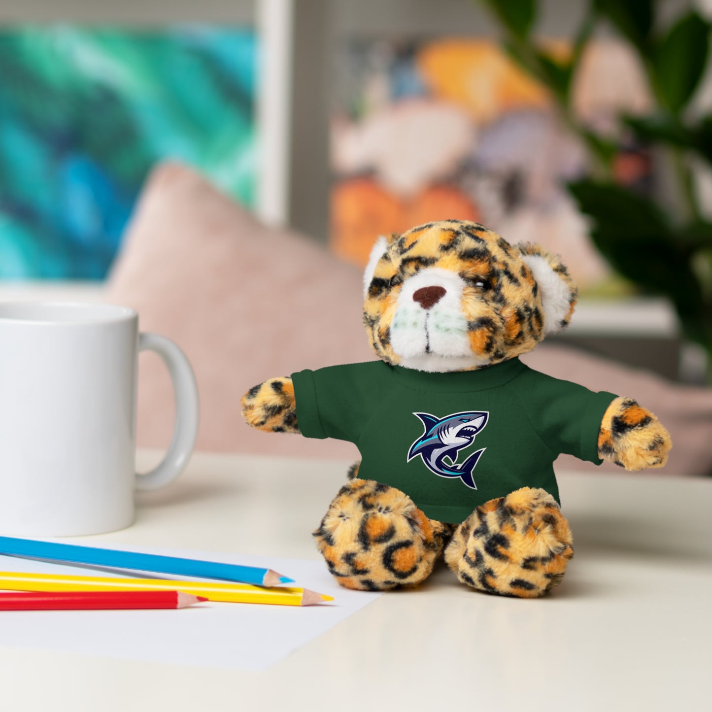 Casual Shark Classic Stuffed Animals with Tee