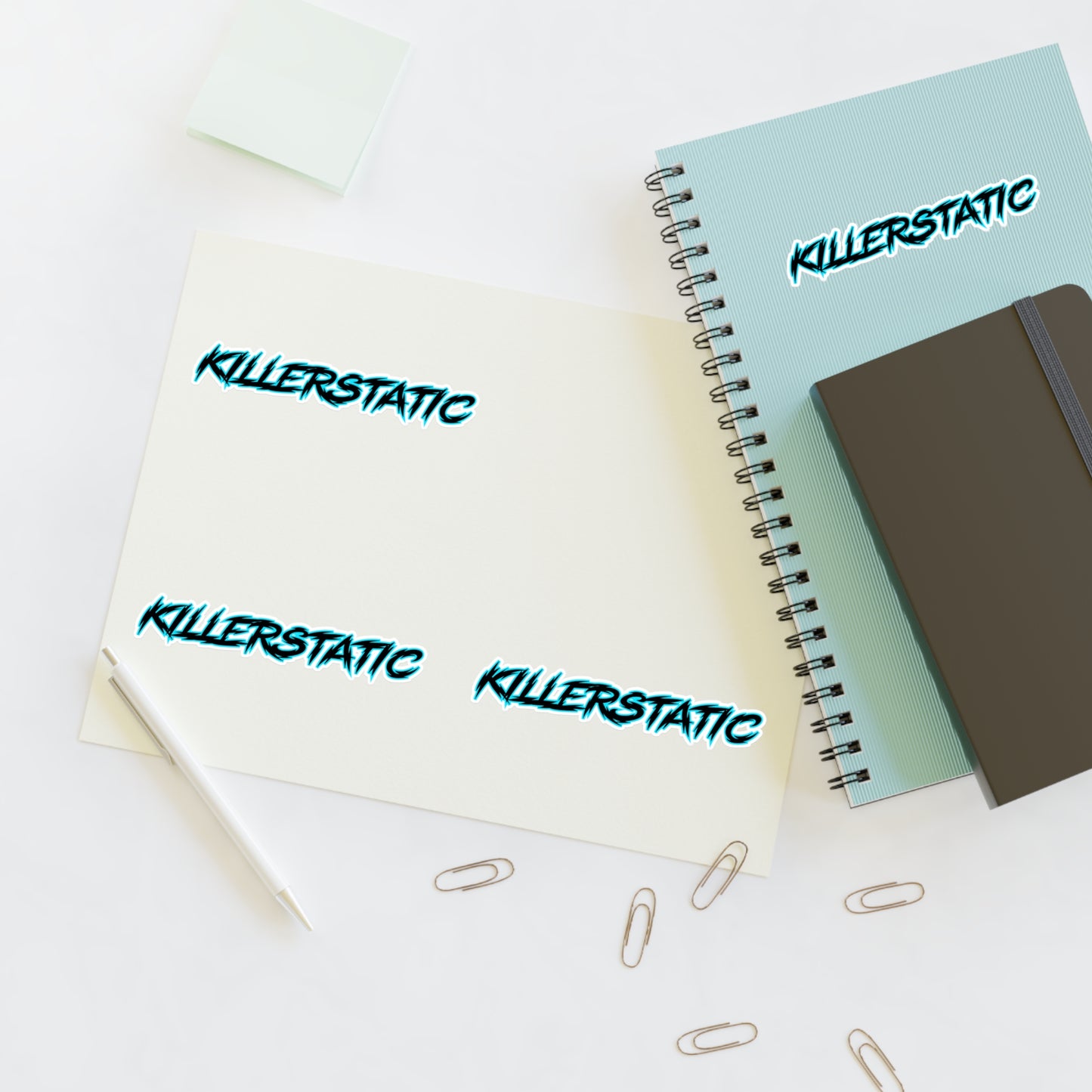 KillerStatic Text Logo Sticker Sheets