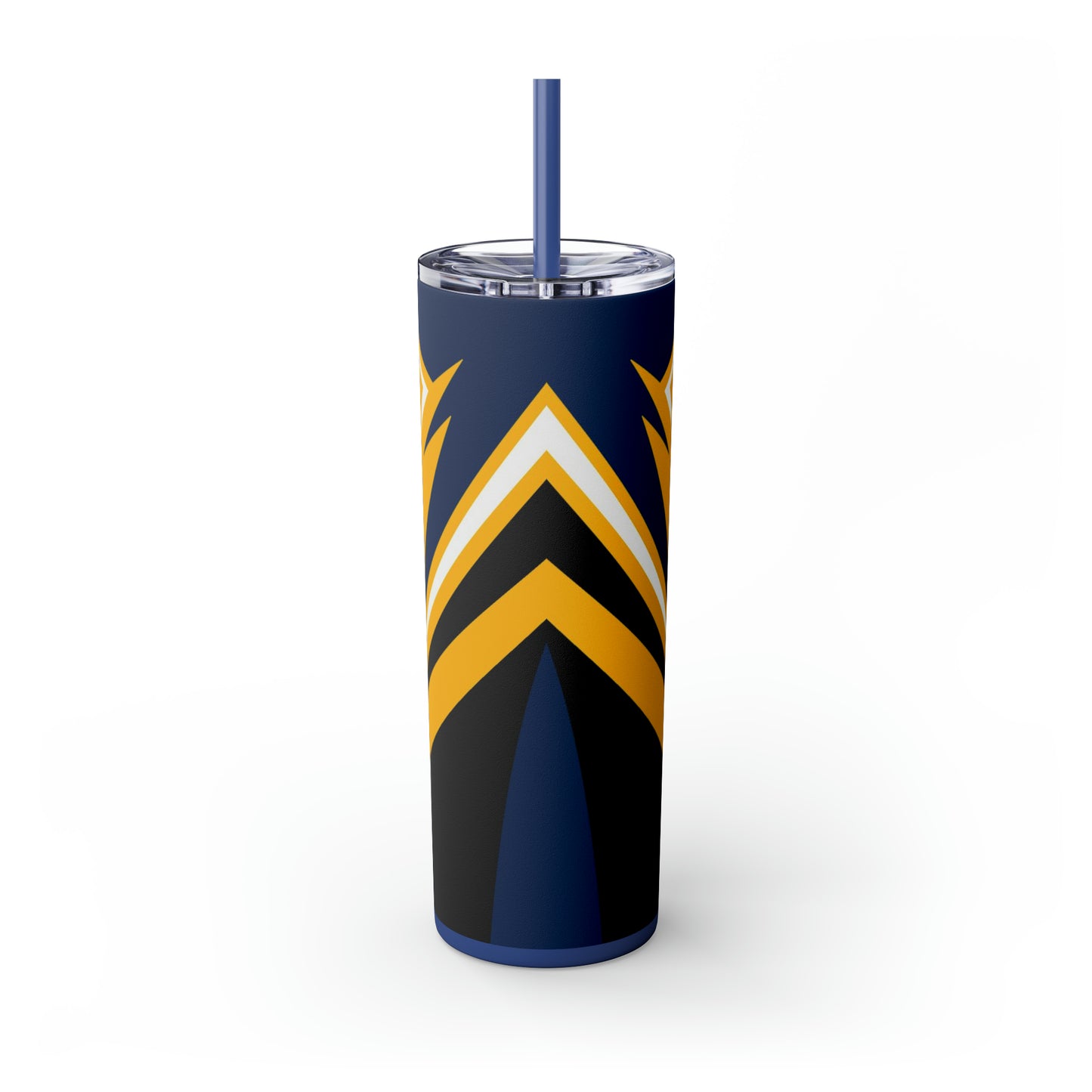 ILikeCheese3434 Skinny Tumbler with Straw, 20oz