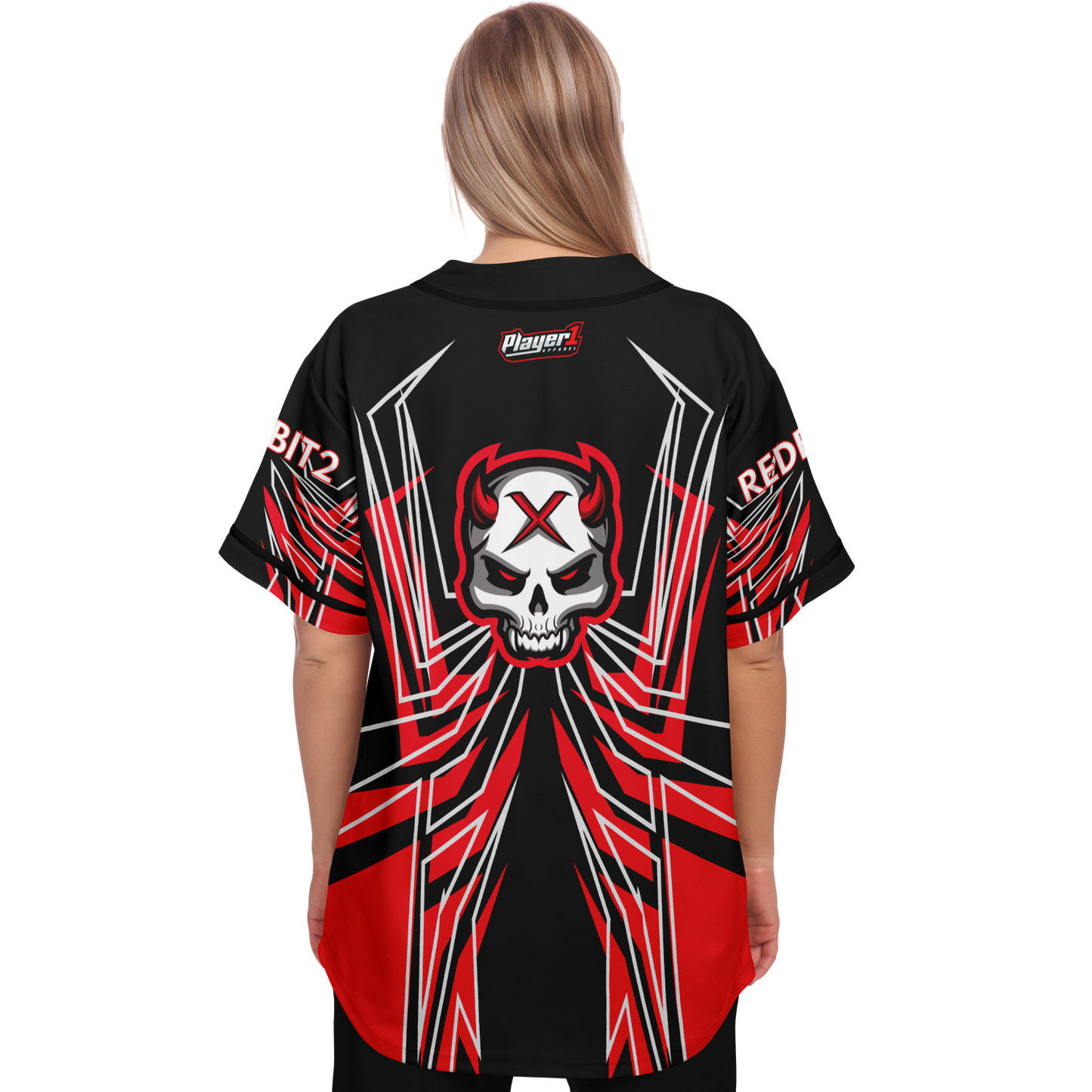 Red Bit Baseball Jersey