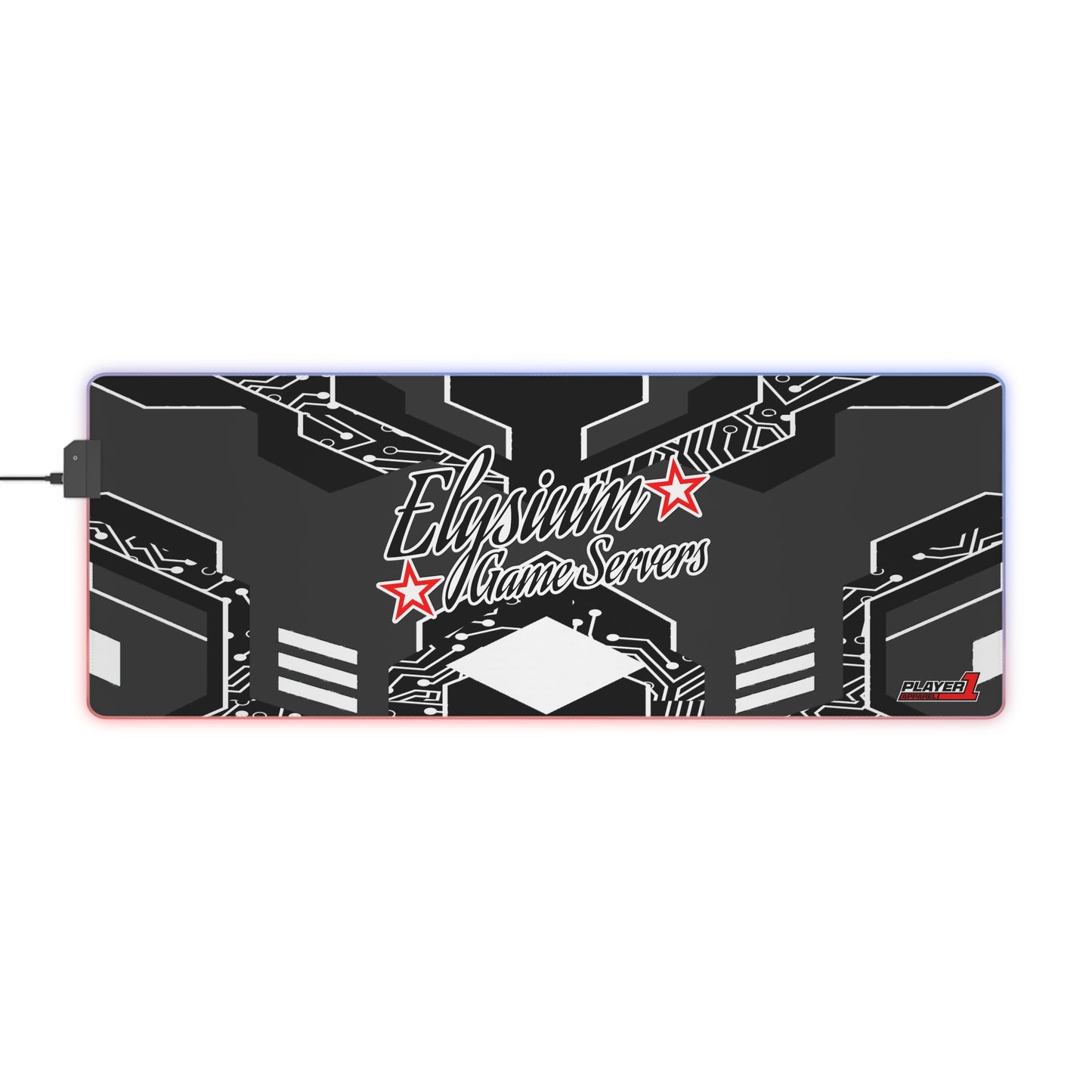 Elysium Game Servers LED Gaming Mouse Pad